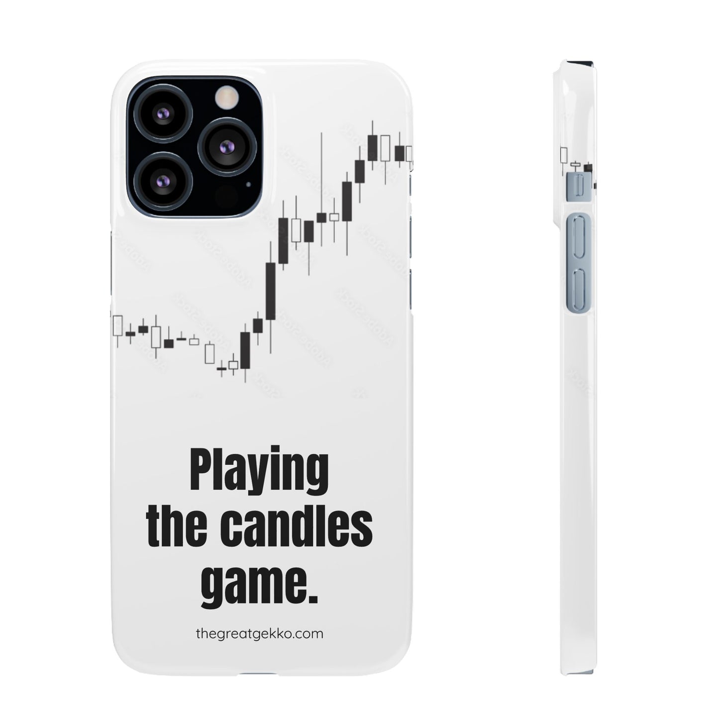"Playing the Candles Game" – Day Trader’s Ultimate Phone Case
