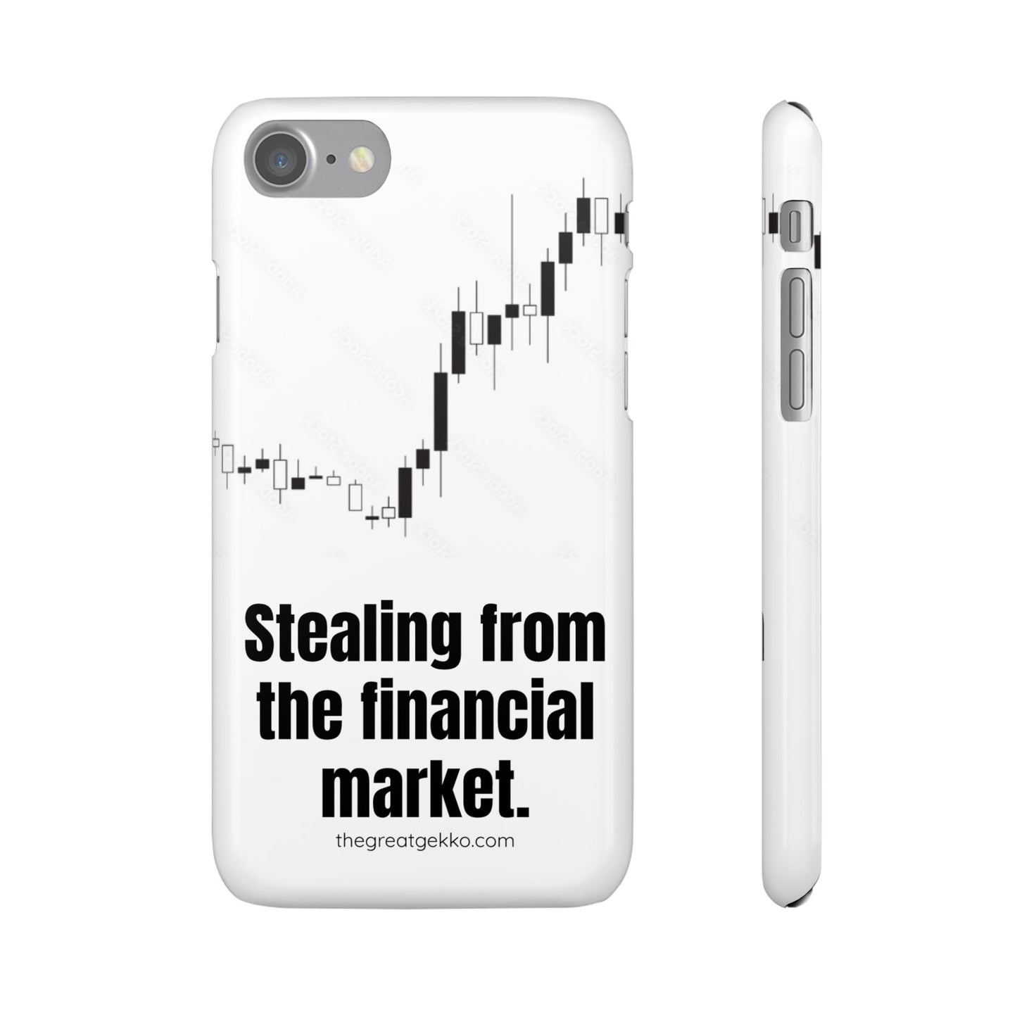 "Stealing from the Financial Market" – High-Risk Trader Phone Case