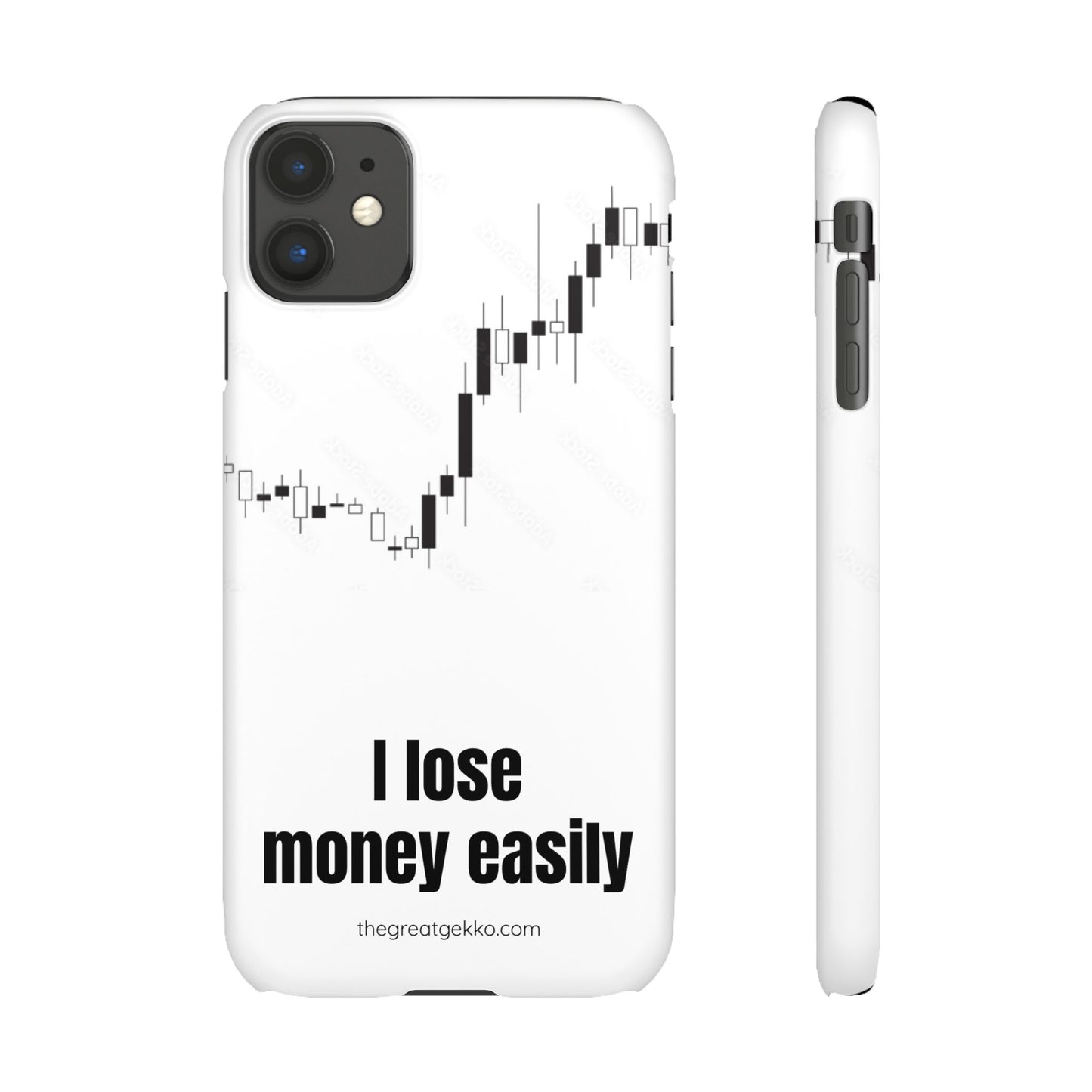 "I Lose Money Easily" – Trader's Emotional Support Phone Case