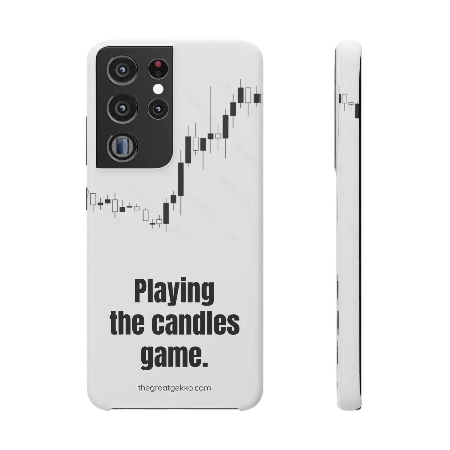 "Playing the Candles Game" – Day Trader’s Ultimate Phone Case