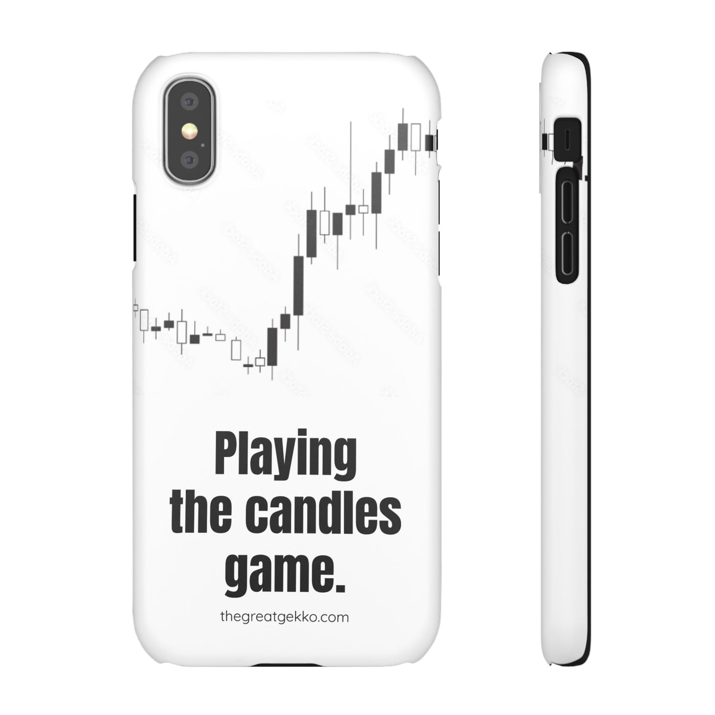 "Playing the Candles Game" – Day Trader’s Ultimate Phone Case