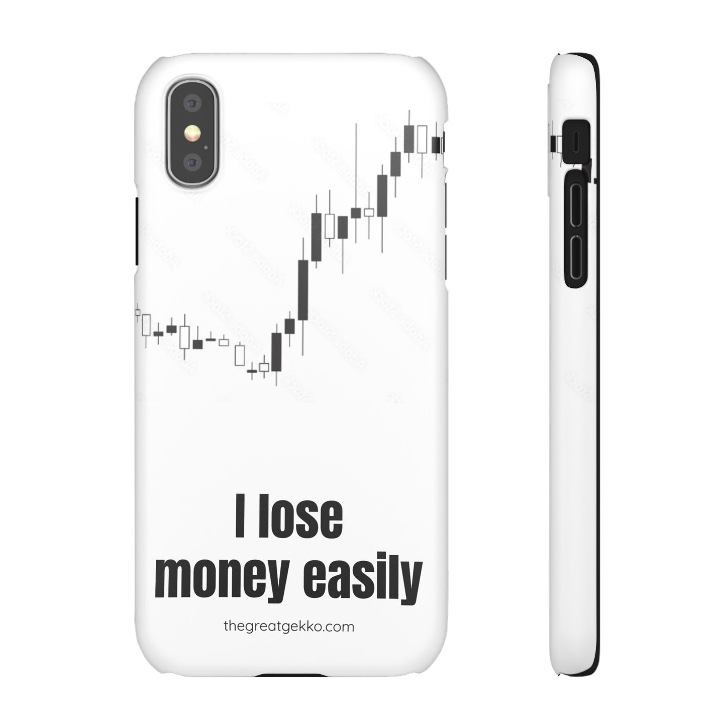 "I Lose Money Easily" – Trader's Emotional Support Phone Case