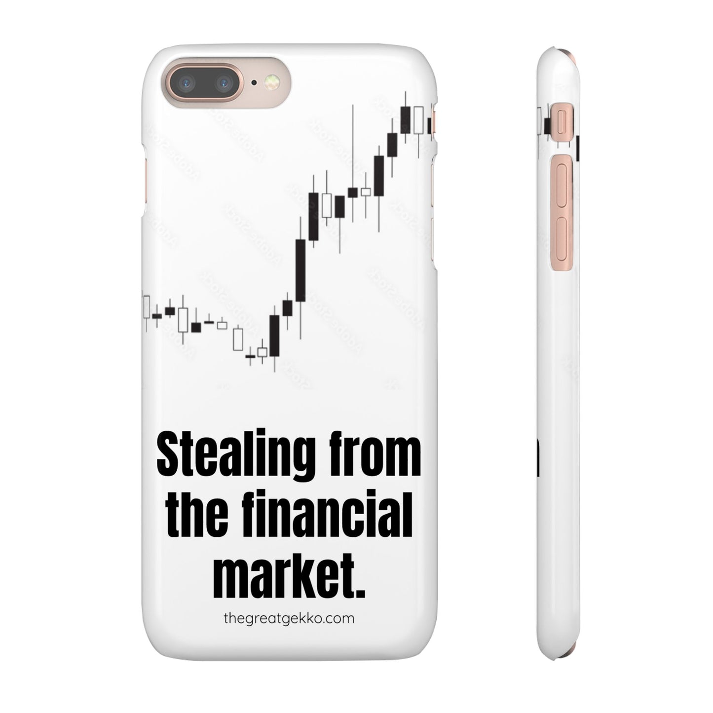 "Stealing from the Financial Market" – High-Risk Trader Phone Case