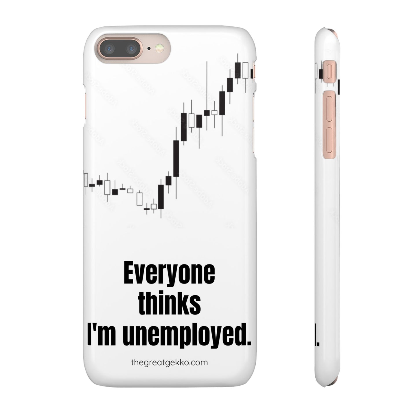 "Everyone Thinks I'm Unemployed" – Work-from-Home Hustler Phone Case