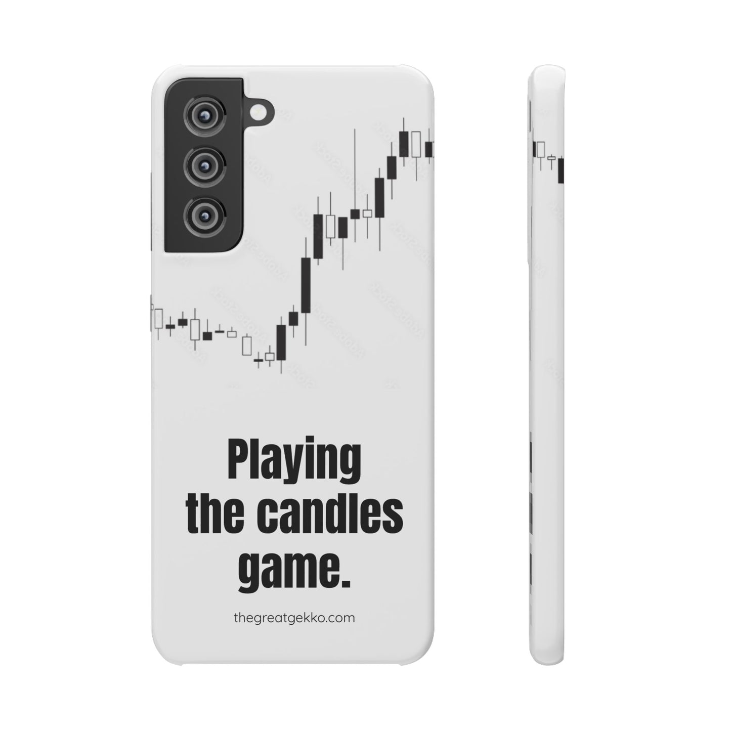 "Playing the Candles Game" – Day Trader’s Ultimate Phone Case