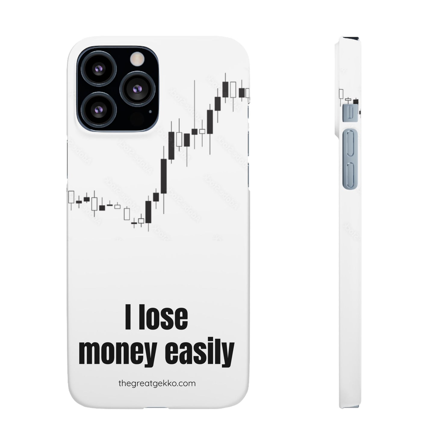 "I Lose Money Easily" – Trader's Emotional Support Phone Case