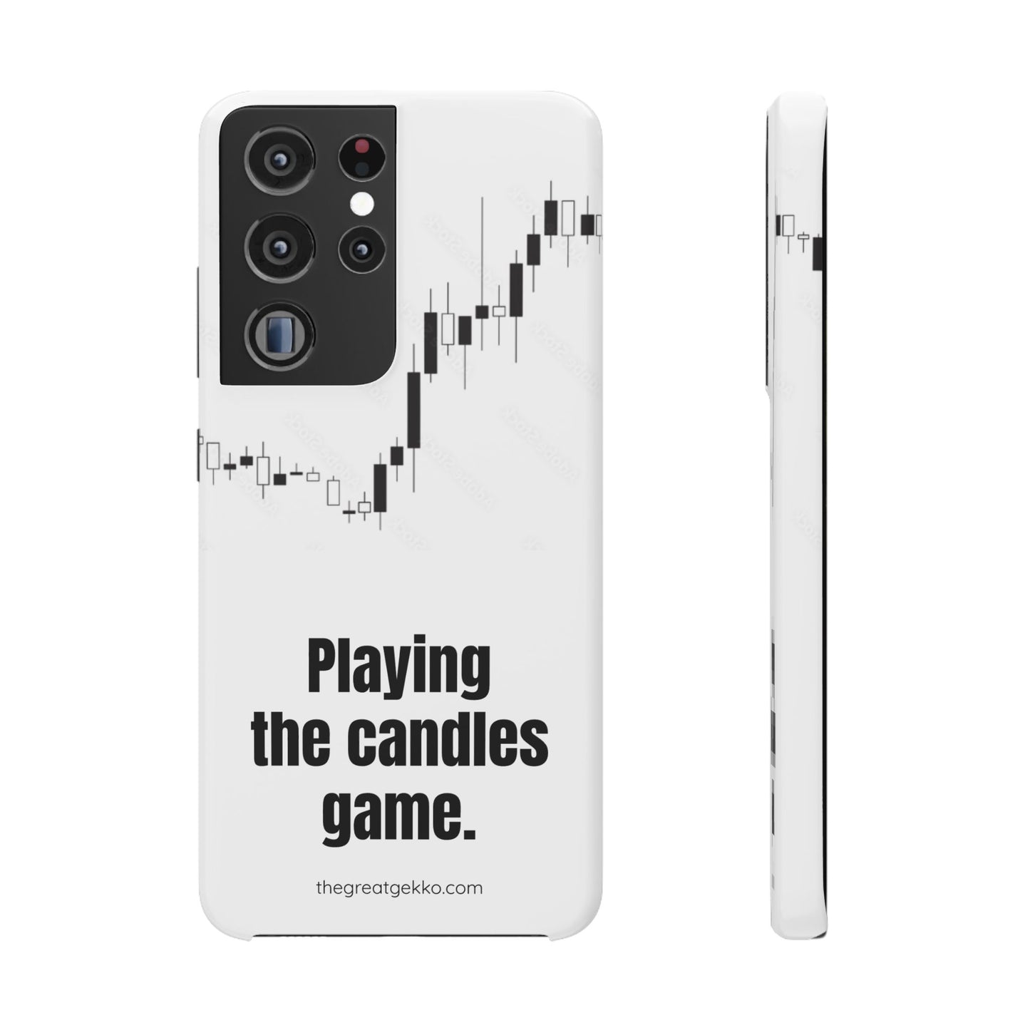 "Playing the Candles Game" – Day Trader’s Ultimate Phone Case