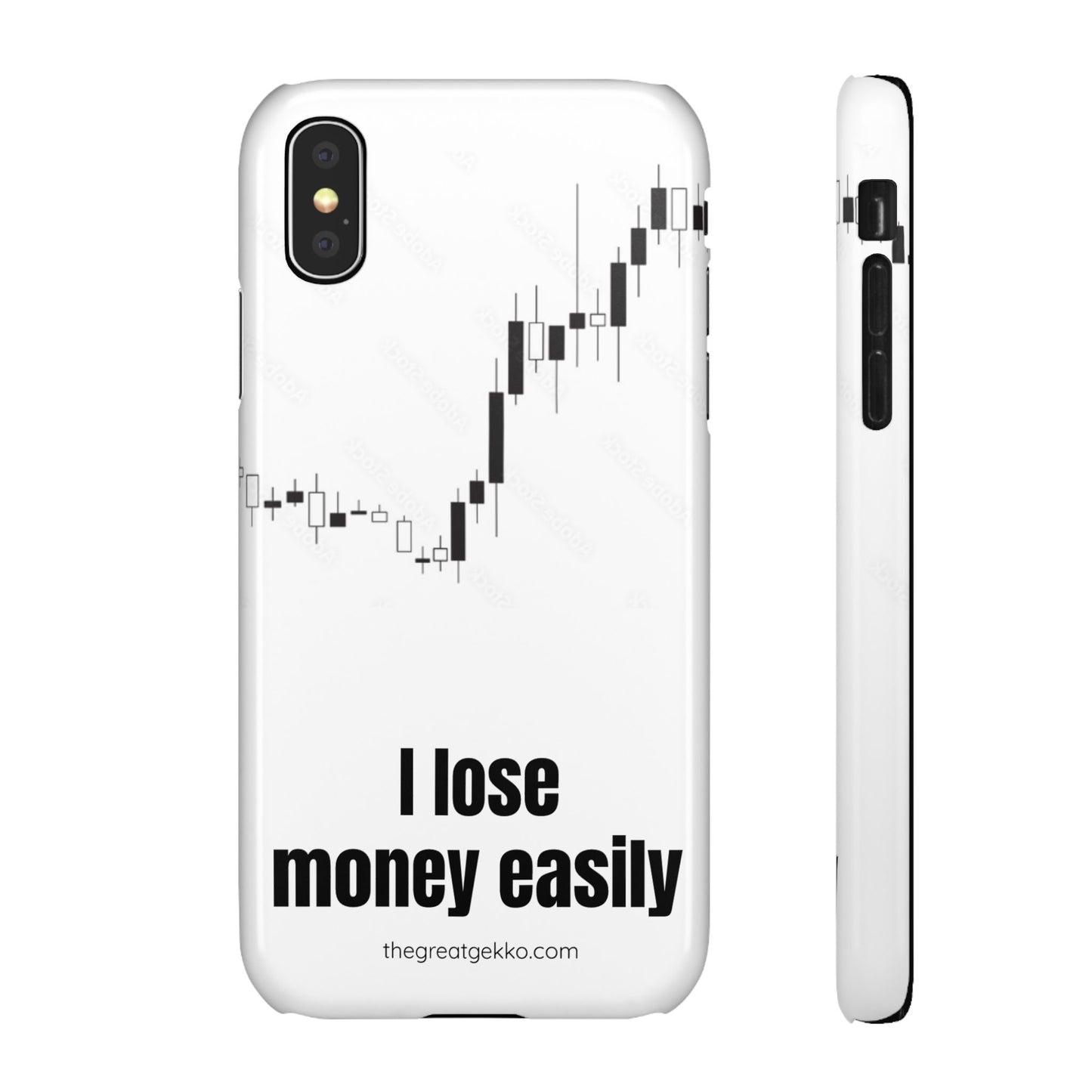 "I Lose Money Easily" – Trader's Emotional Support Phone Case