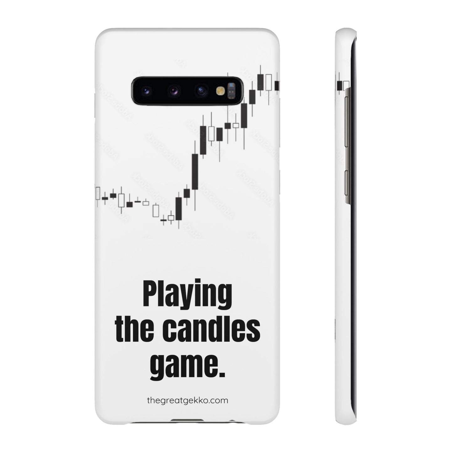"Playing the Candles Game" – Day Trader’s Ultimate Phone Case