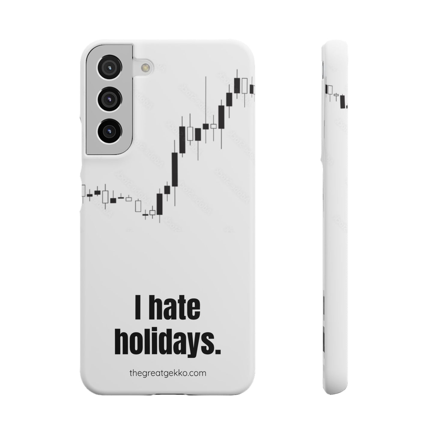 "I Hate Holidays" – Trader’s Market Closure Survival Phone Case