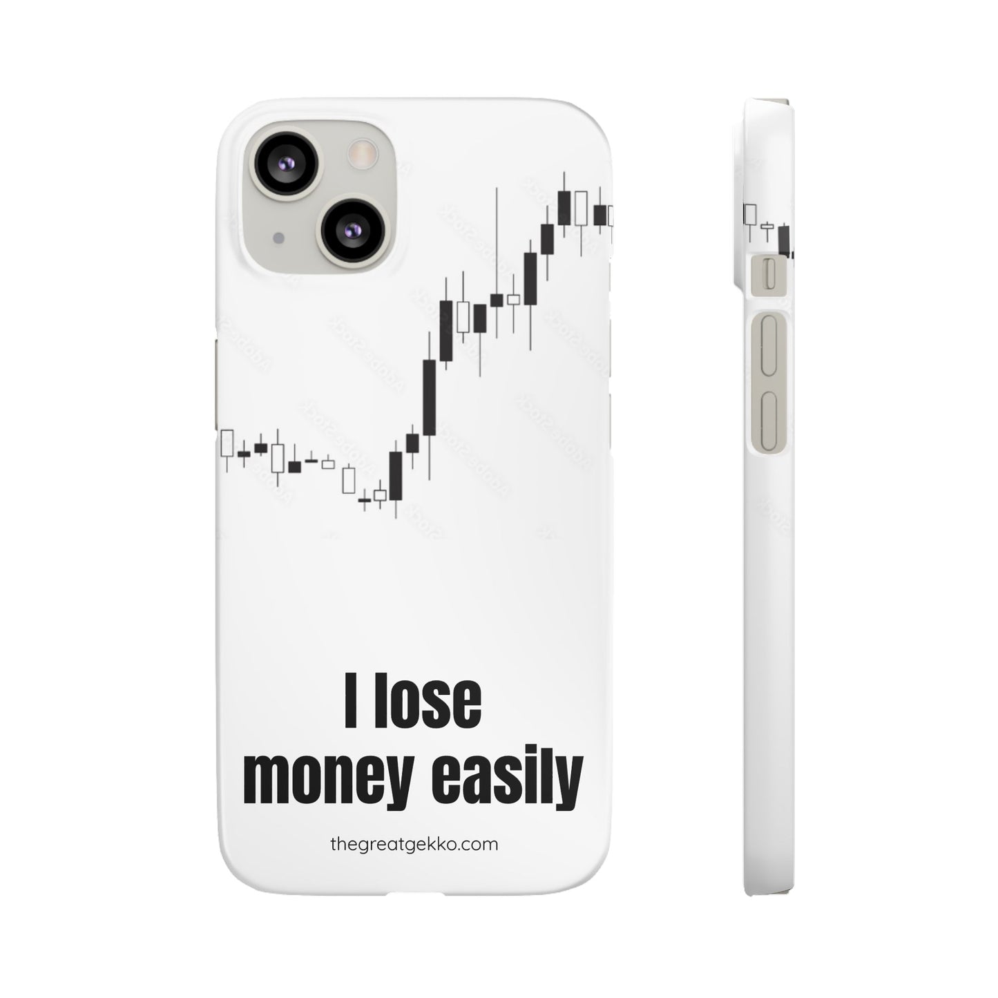 "I Lose Money Easily" – Trader's Emotional Support Phone Case