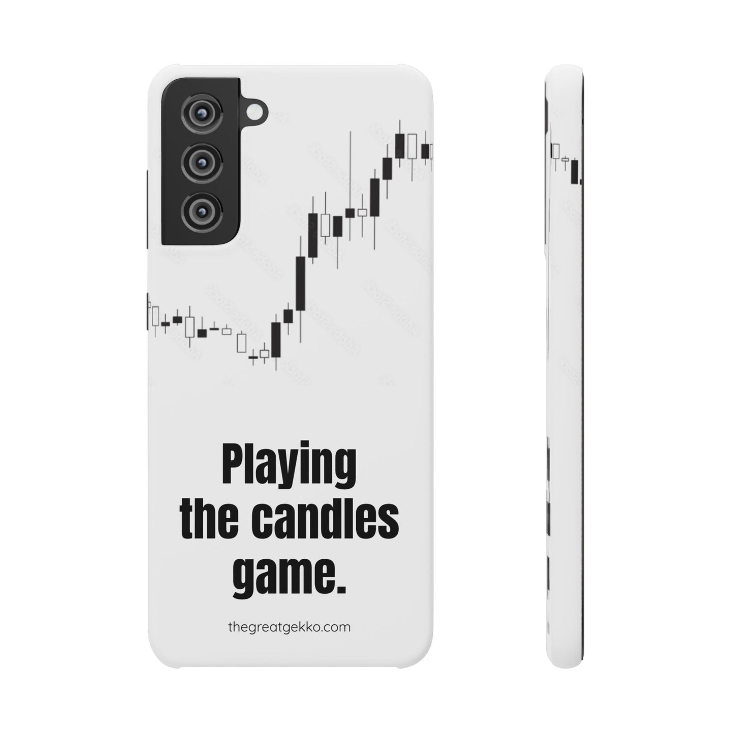 "Playing the Candles Game" – Day Trader’s Ultimate Phone Case