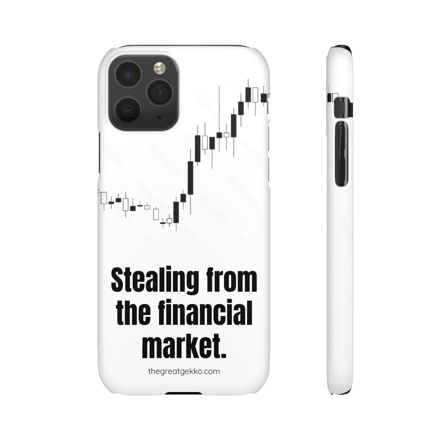 "Stealing from the Financial Market" – High-Risk Trader Phone Case