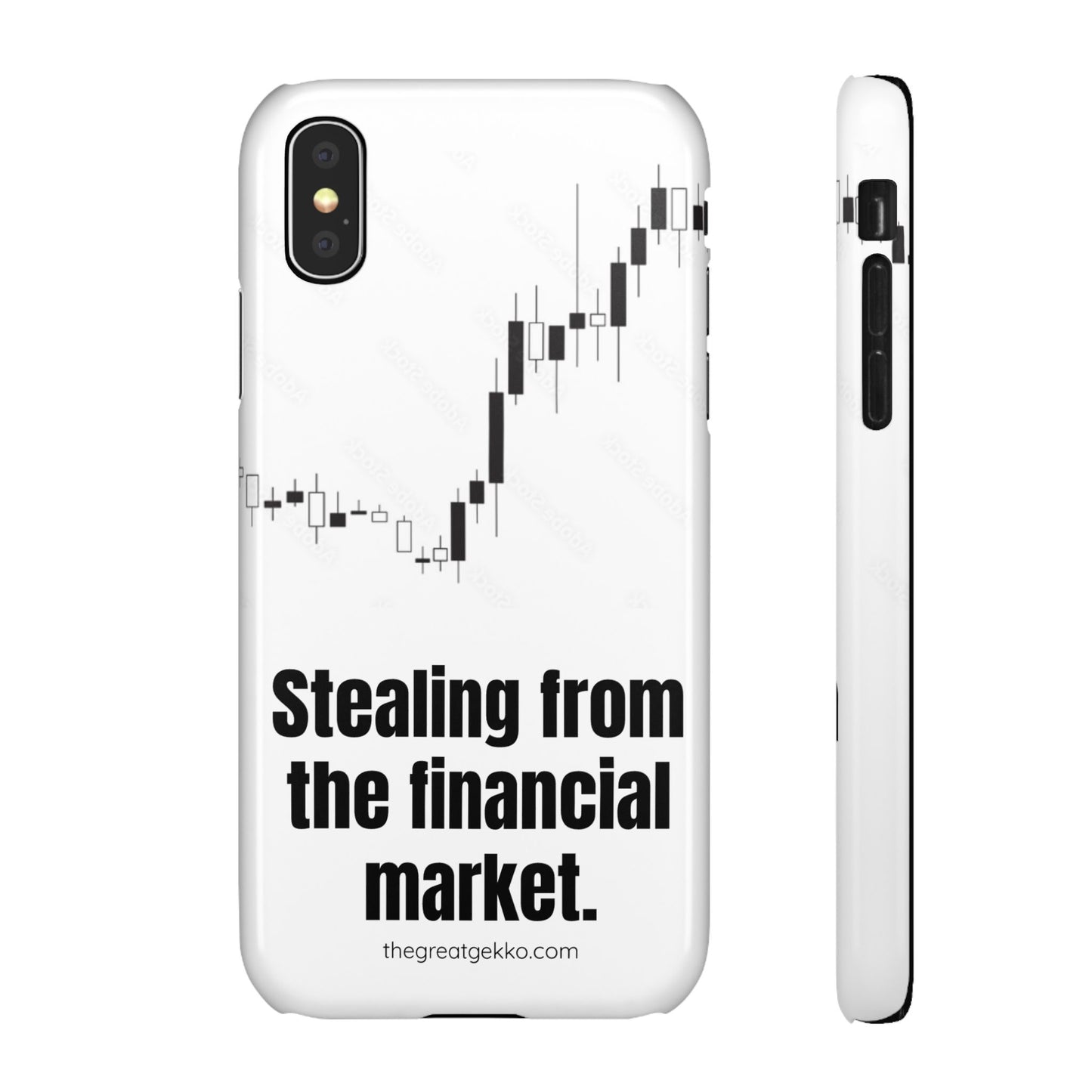 "Stealing from the Financial Market" – High-Risk Trader Phone Case