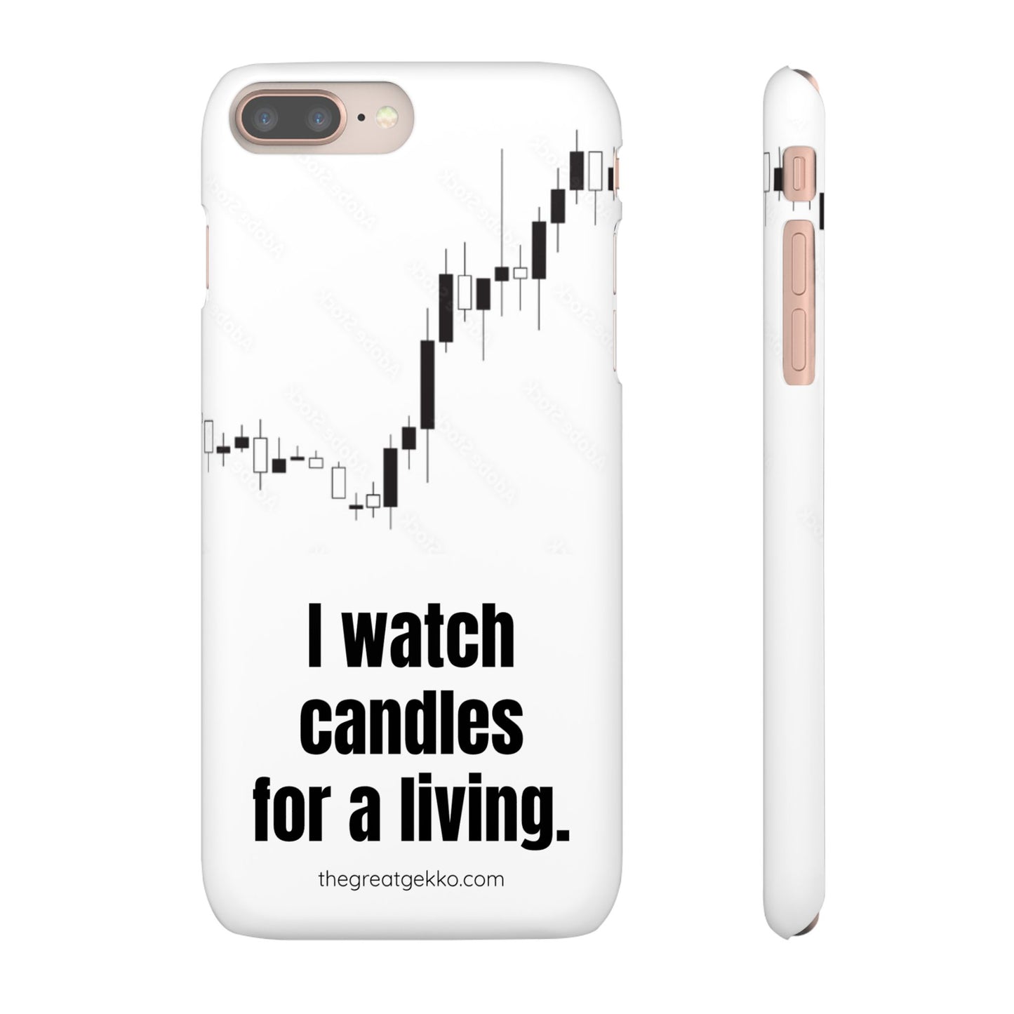 "I Watch Candles for a Living" – The Ultimate Trader’s Phone Case