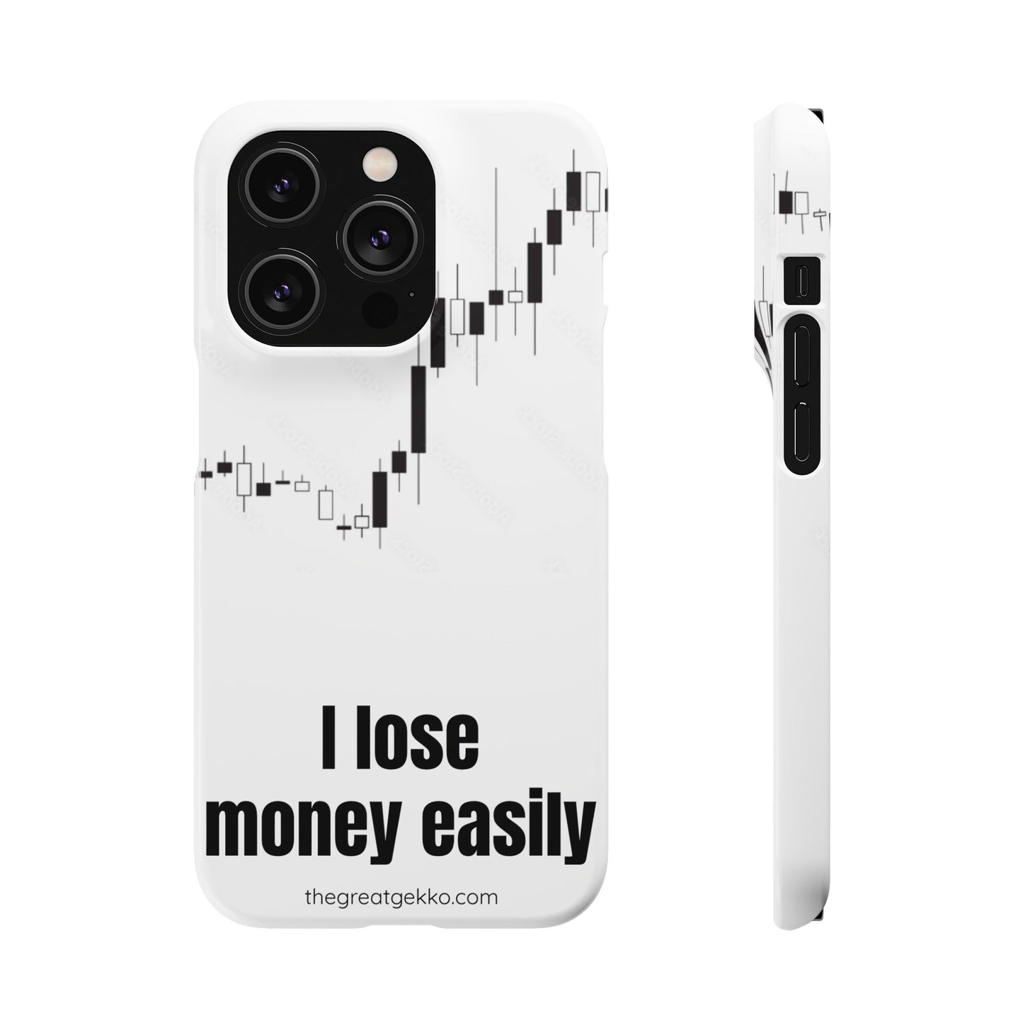 "I Lose Money Easily" – Trader's Emotional Support Phone Case