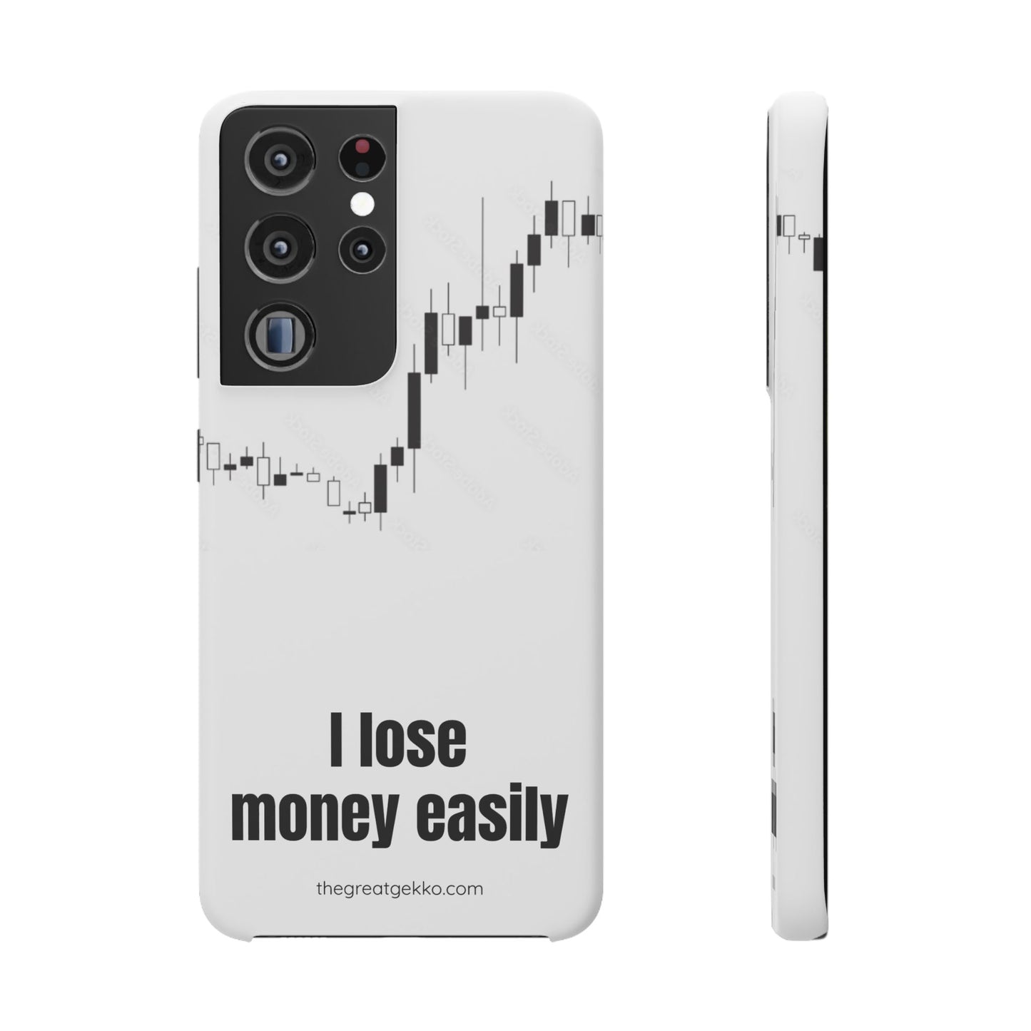 "I Lose Money Easily" – Trader's Emotional Support Phone Case