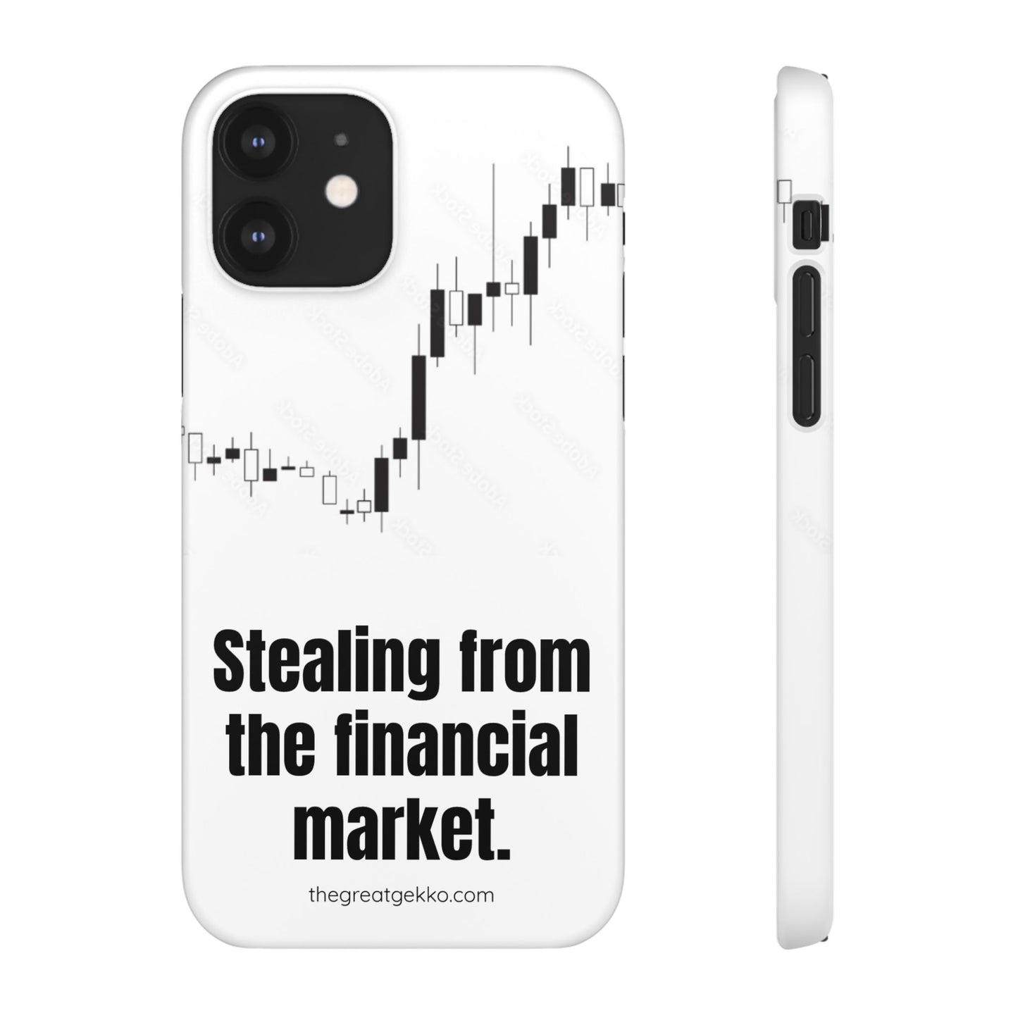 "Stealing from the Financial Market" – High-Risk Trader Phone Case