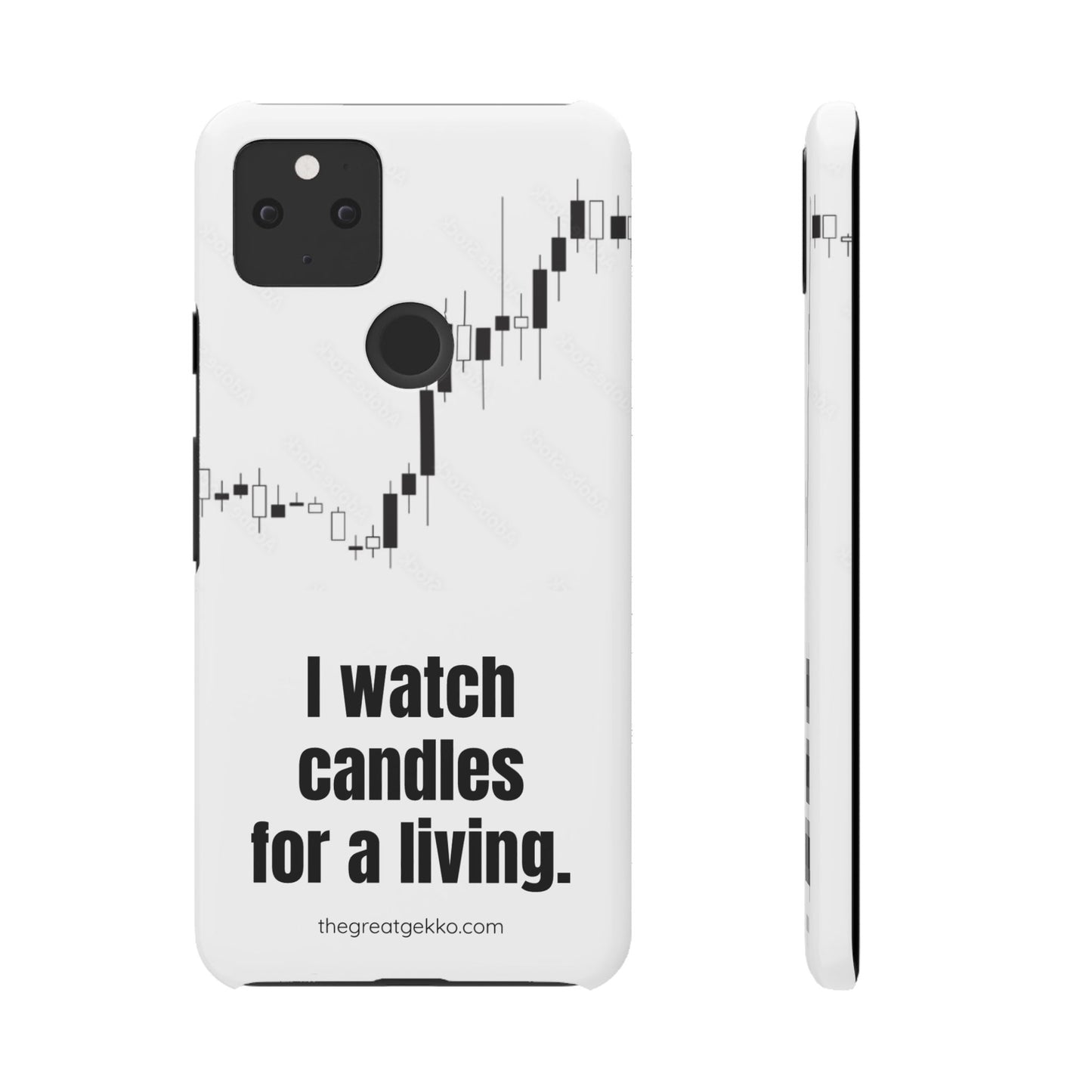 "I Watch Candles for a Living" – The Ultimate Trader’s Phone Case