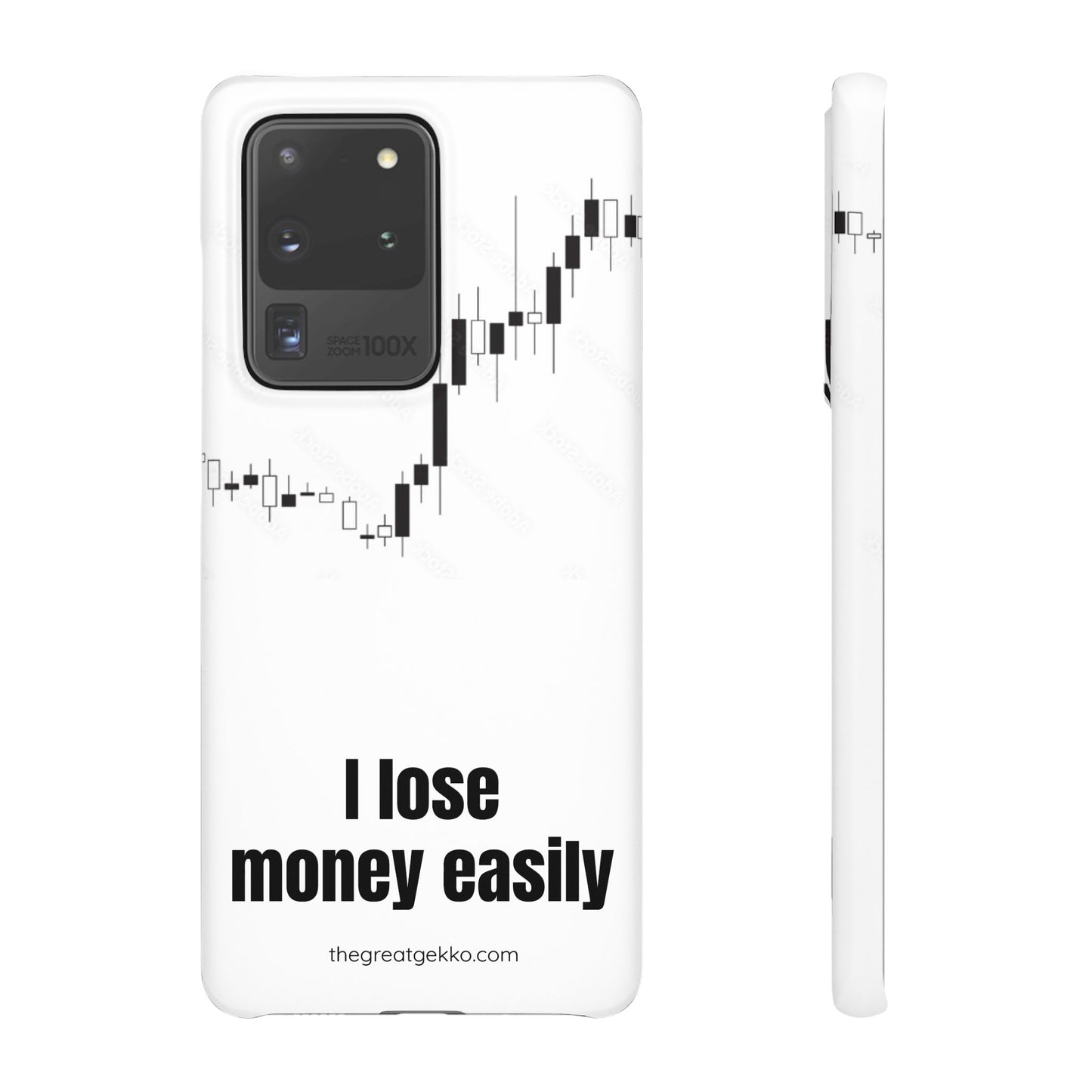 "I Lose Money Easily" – Trader's Emotional Support Phone Case