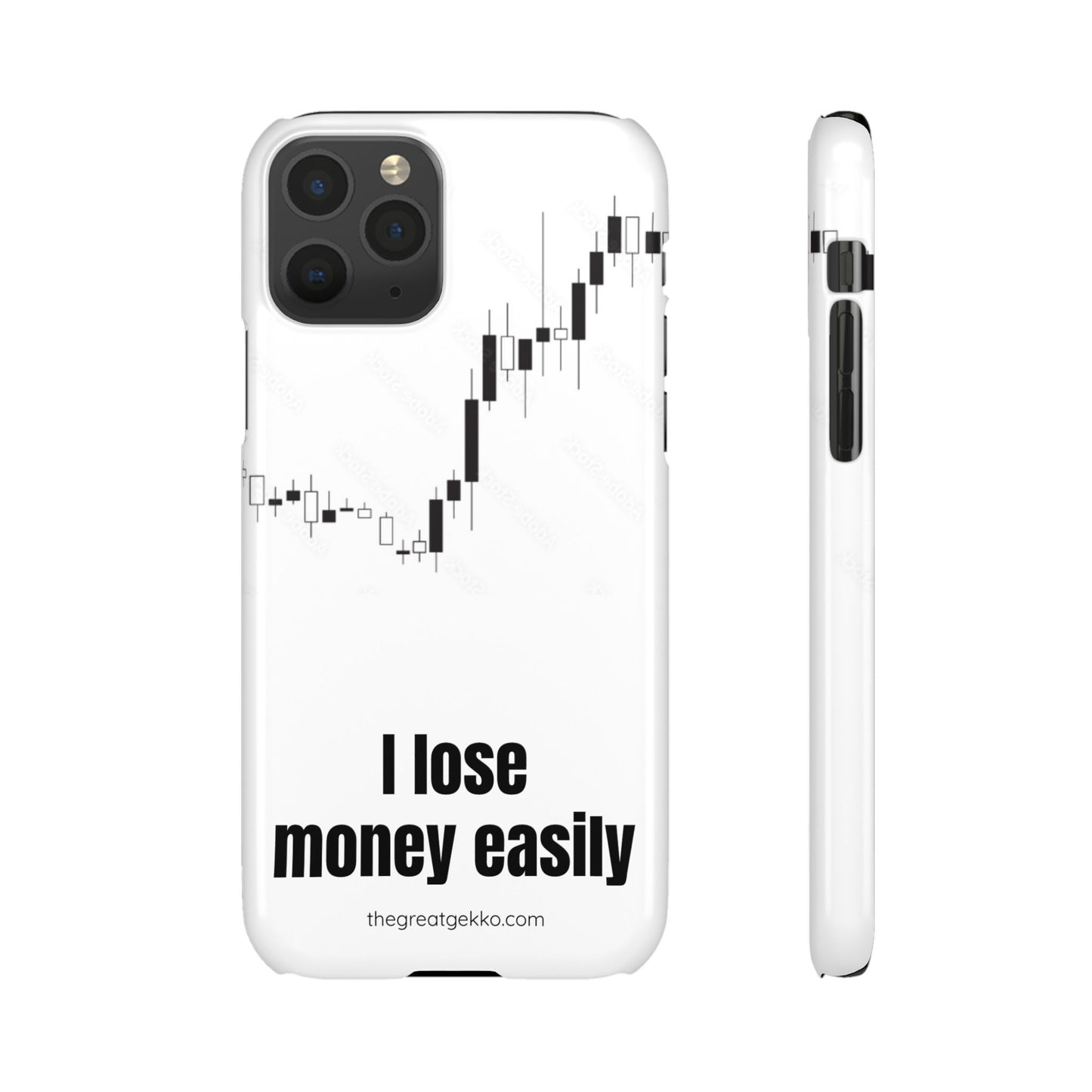 "I Lose Money Easily" – Trader's Emotional Support Phone Case