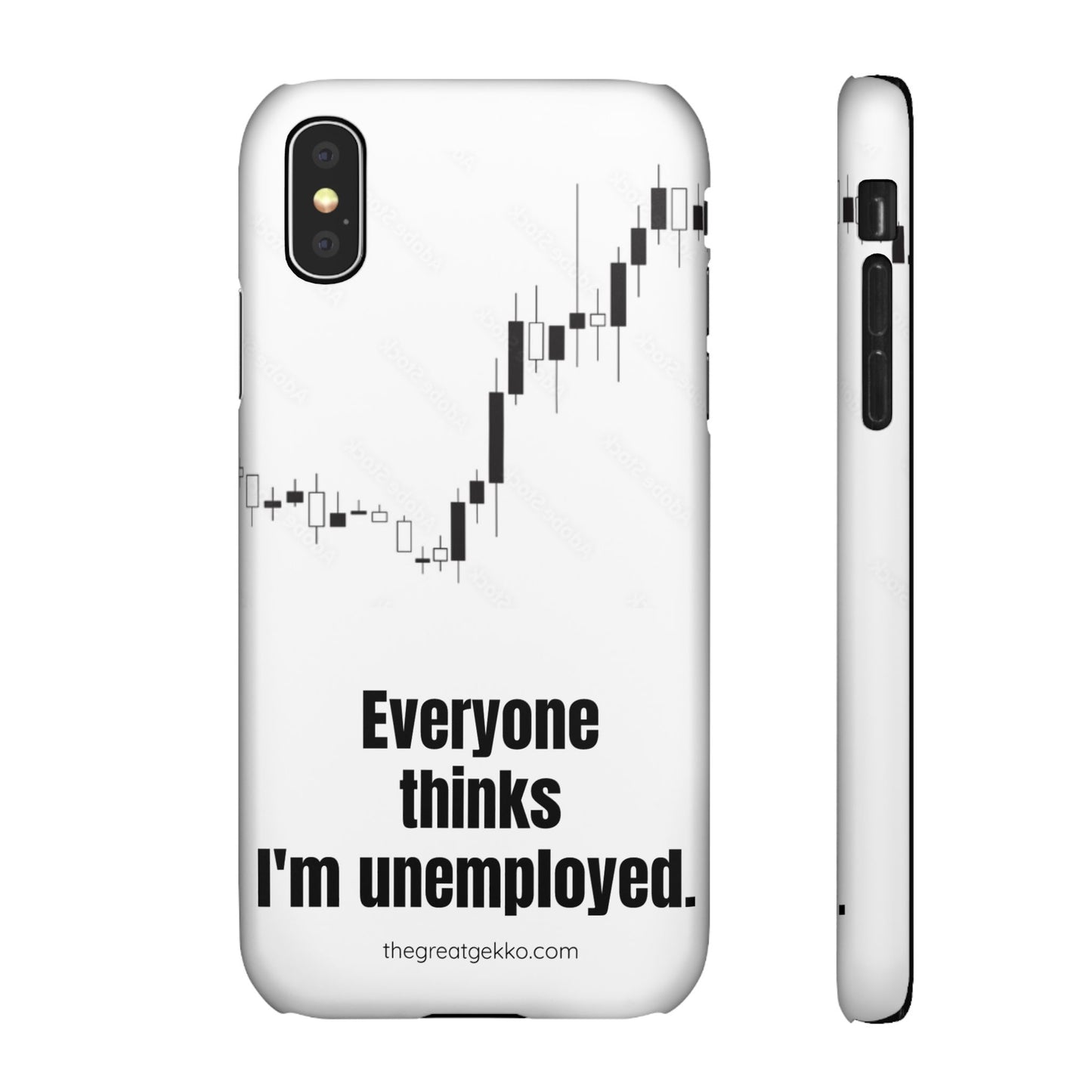 "Everyone Thinks I'm Unemployed" – Work-from-Home Hustler Phone Case