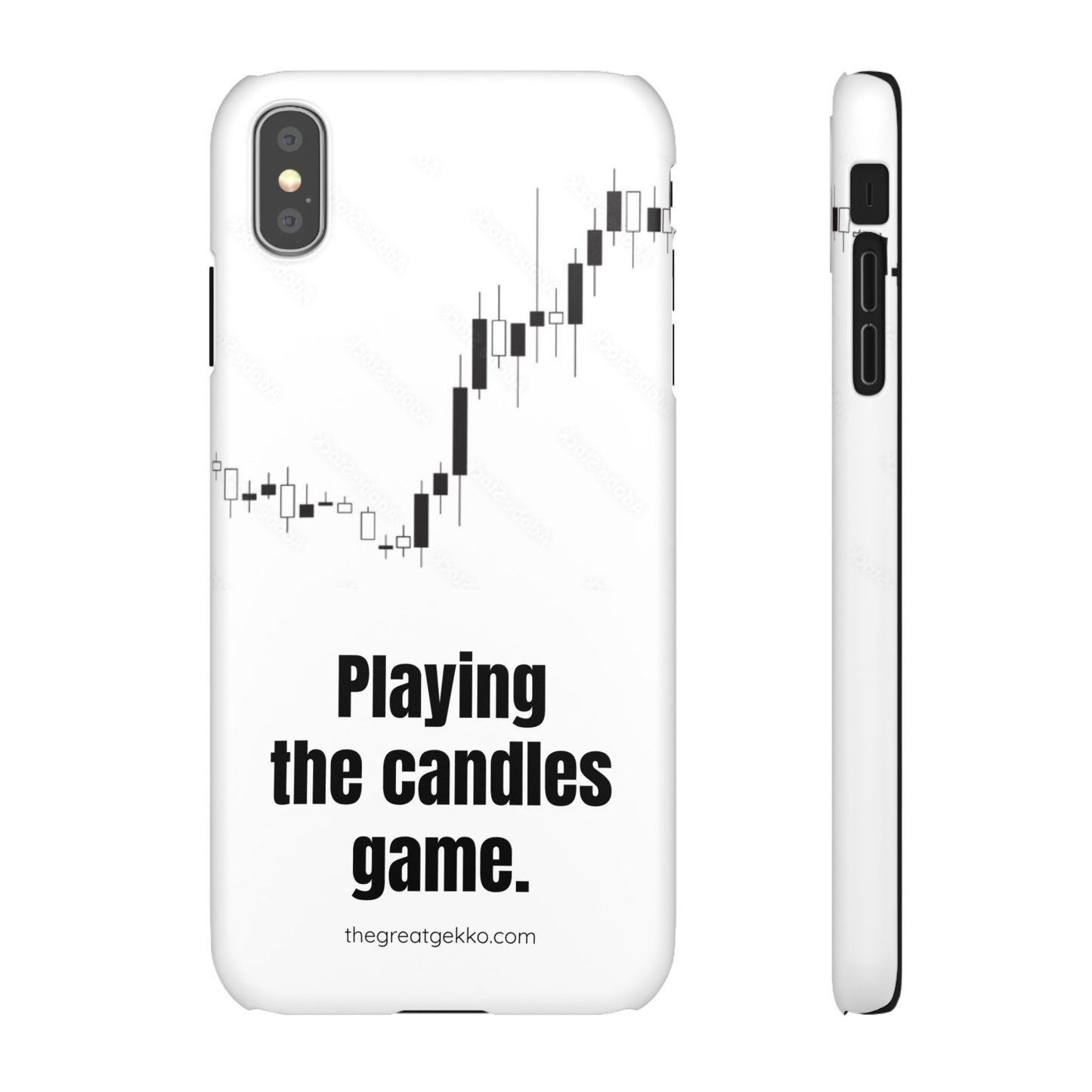 "Playing the Candles Game" – Day Trader’s Ultimate Phone Case