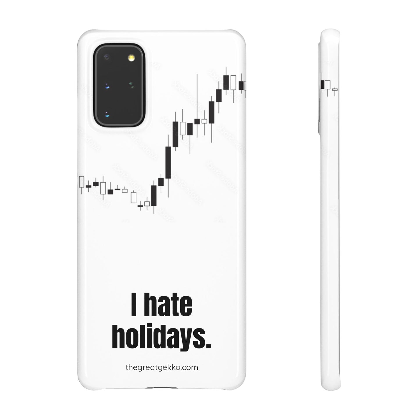 "I Hate Holidays" – Trader’s Market Closure Survival Phone Case