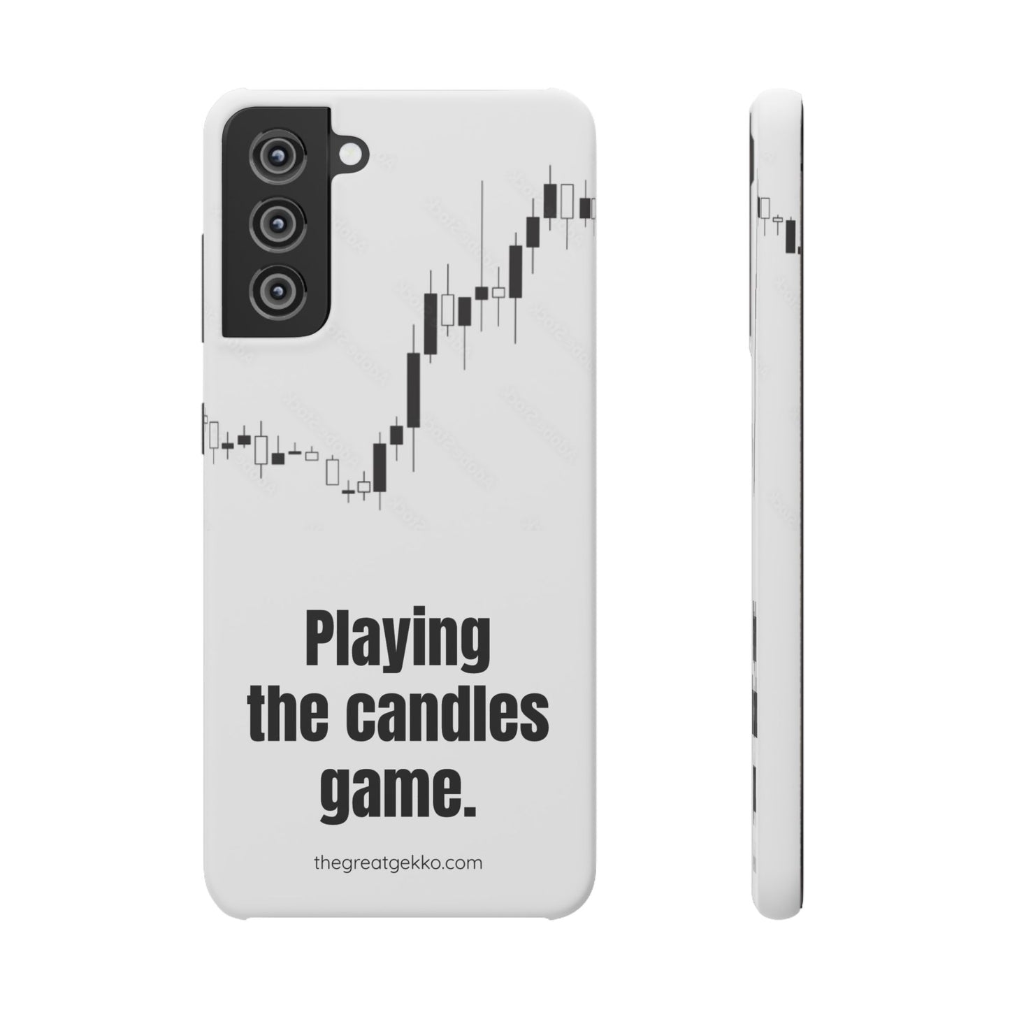 "Playing the Candles Game" – Day Trader’s Ultimate Phone Case