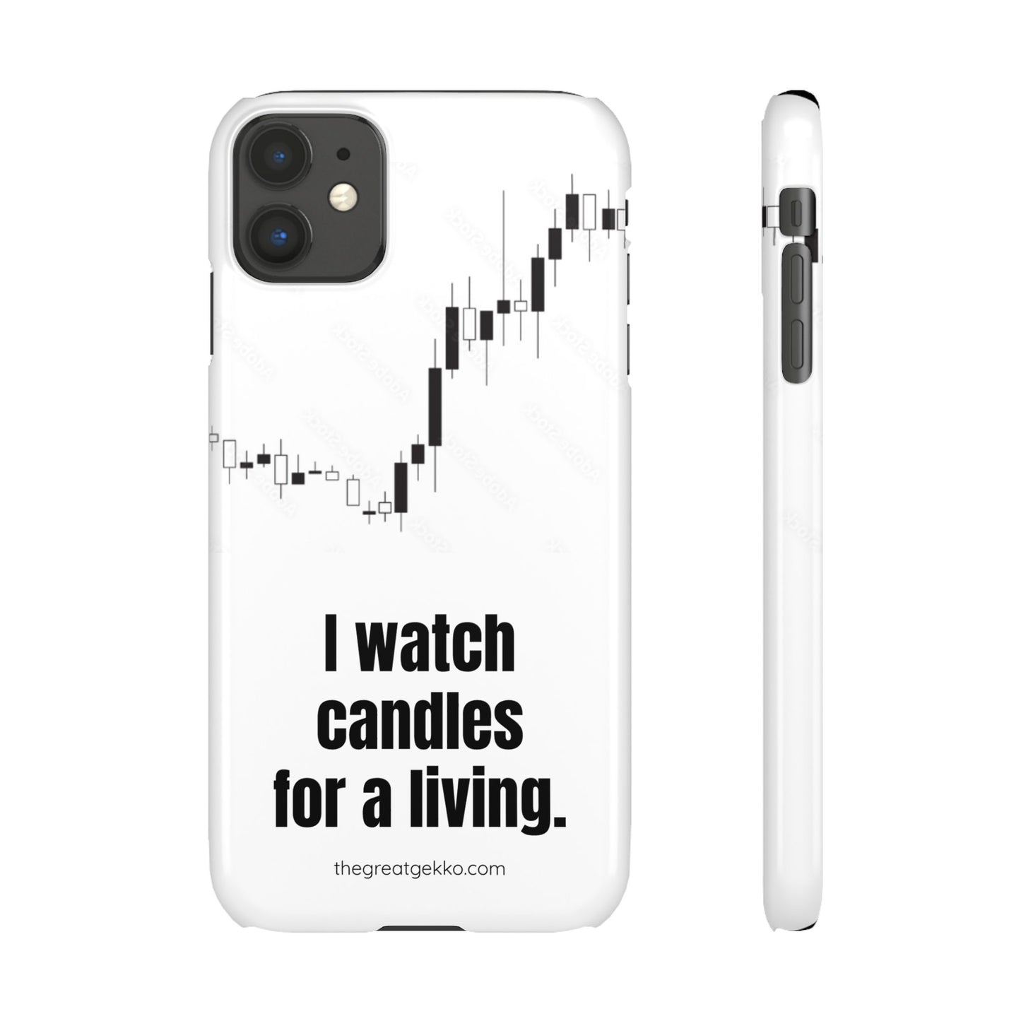 "I Watch Candles for a Living" – The Ultimate Trader’s Phone Case