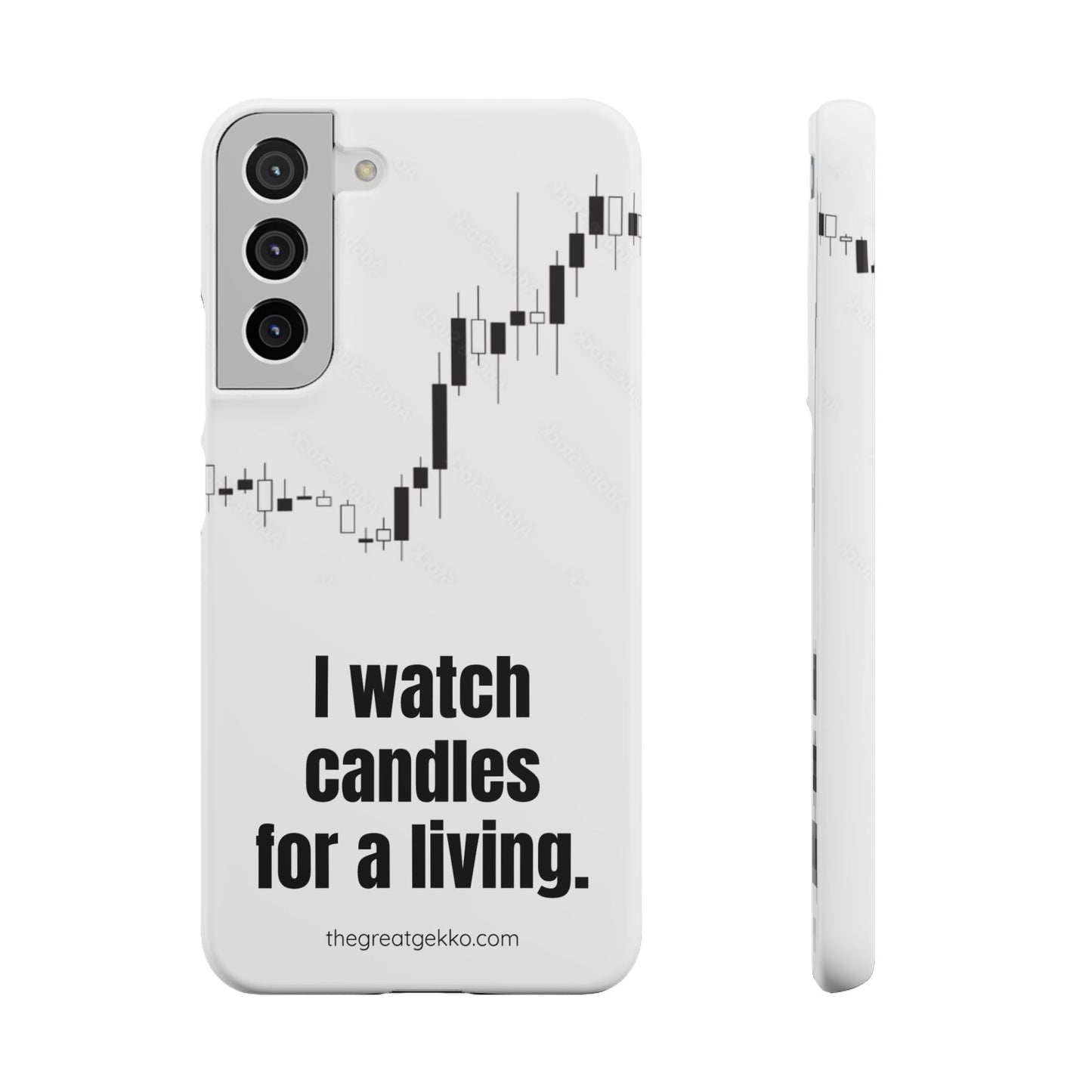 "I Watch Candles for a Living" – The Ultimate Trader’s Phone Case