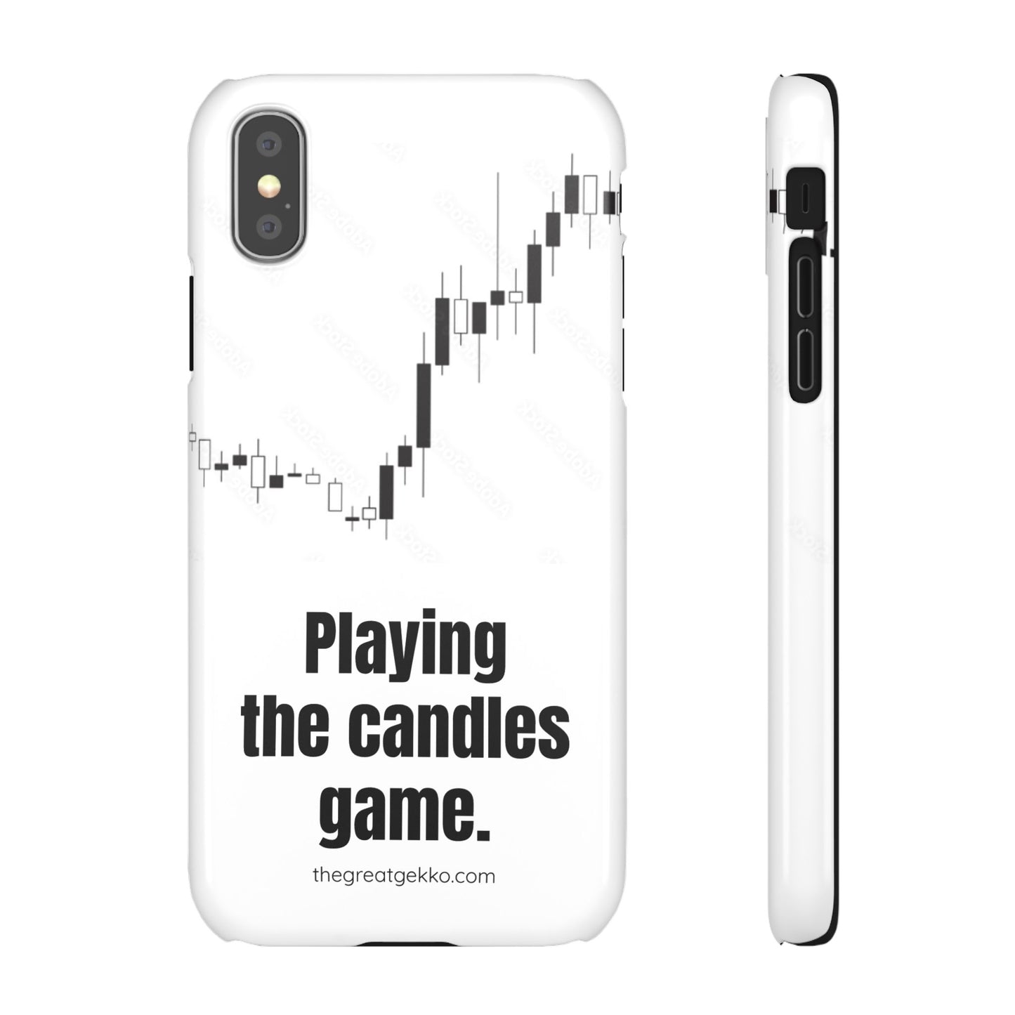 "Playing the Candles Game" – Day Trader’s Ultimate Phone Case