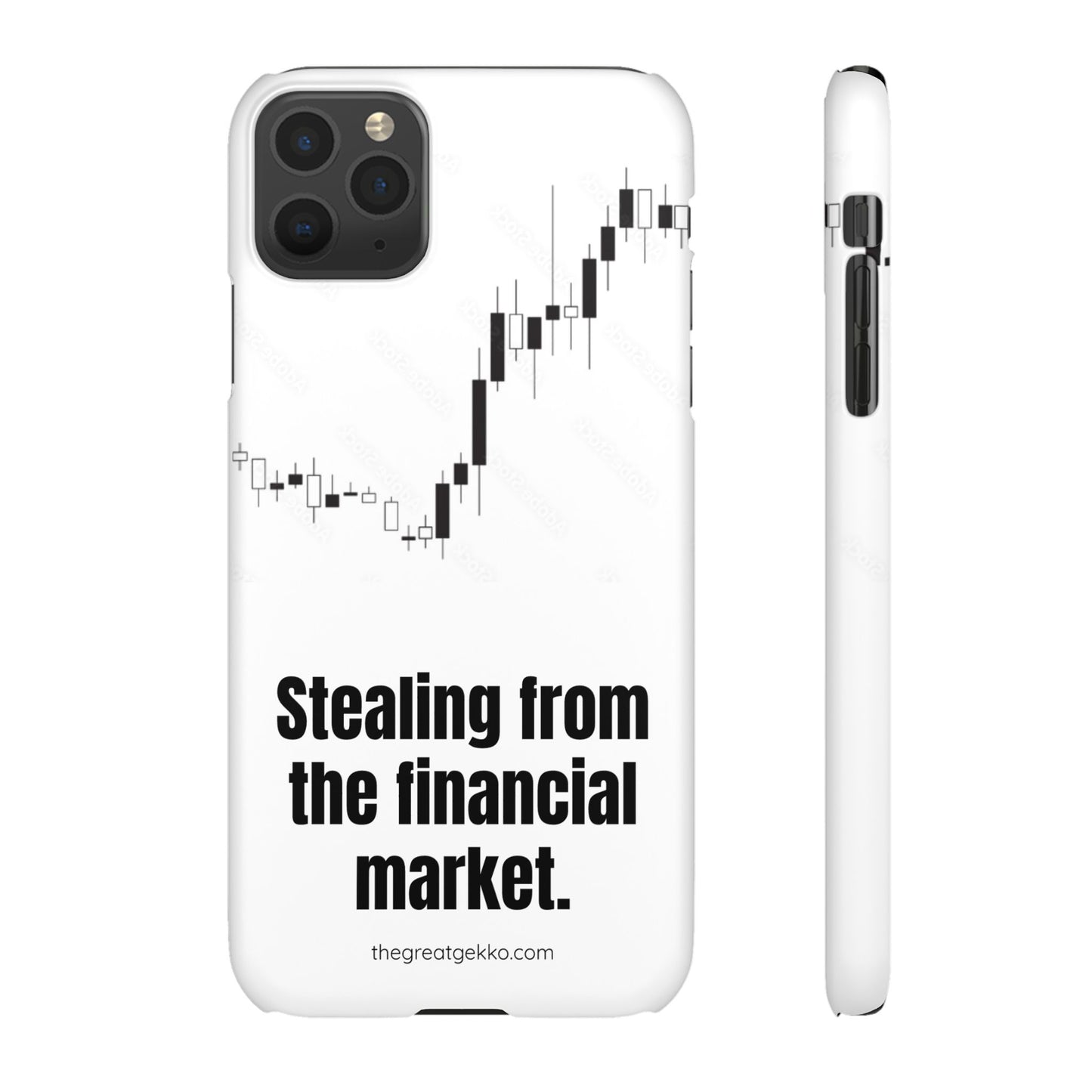 "Stealing from the Financial Market" – High-Risk Trader Phone Case