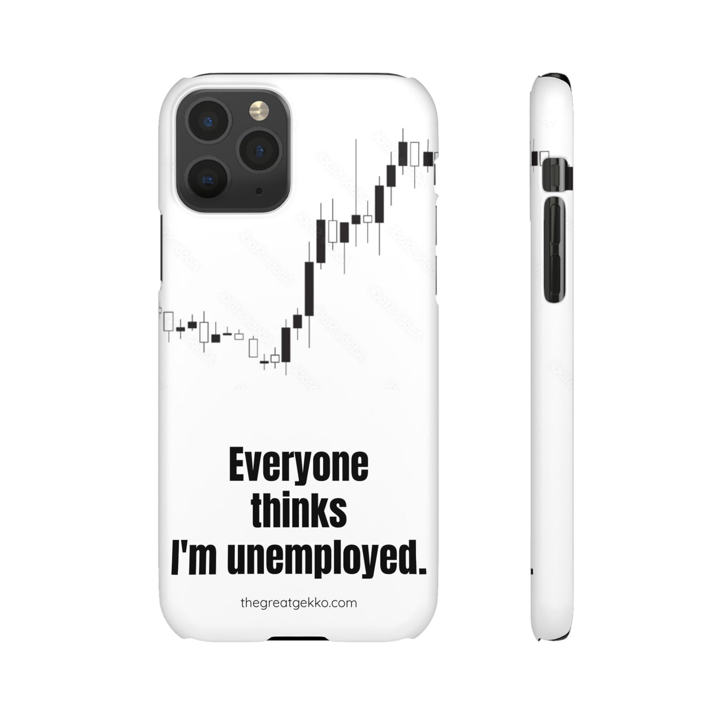 "Everyone Thinks I'm Unemployed" – Work-from-Home Hustler Phone Case