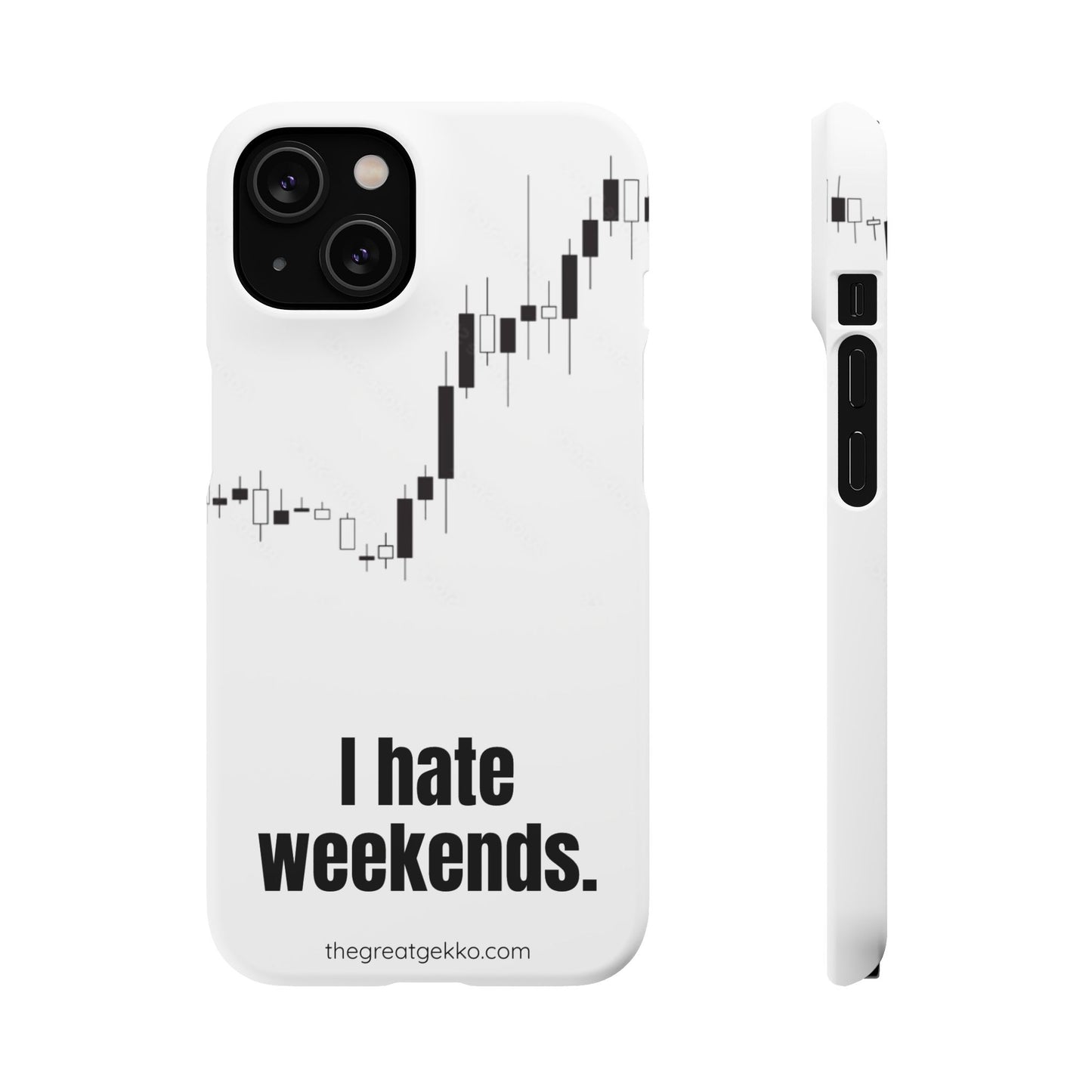 "I Hate Weekends" – Stock Market Addict's Phone Case