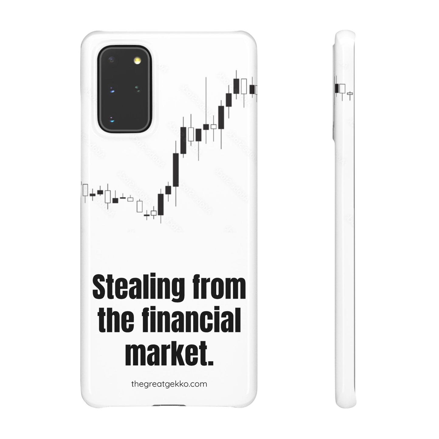 "Stealing from the Financial Market" – High-Risk Trader Phone Case