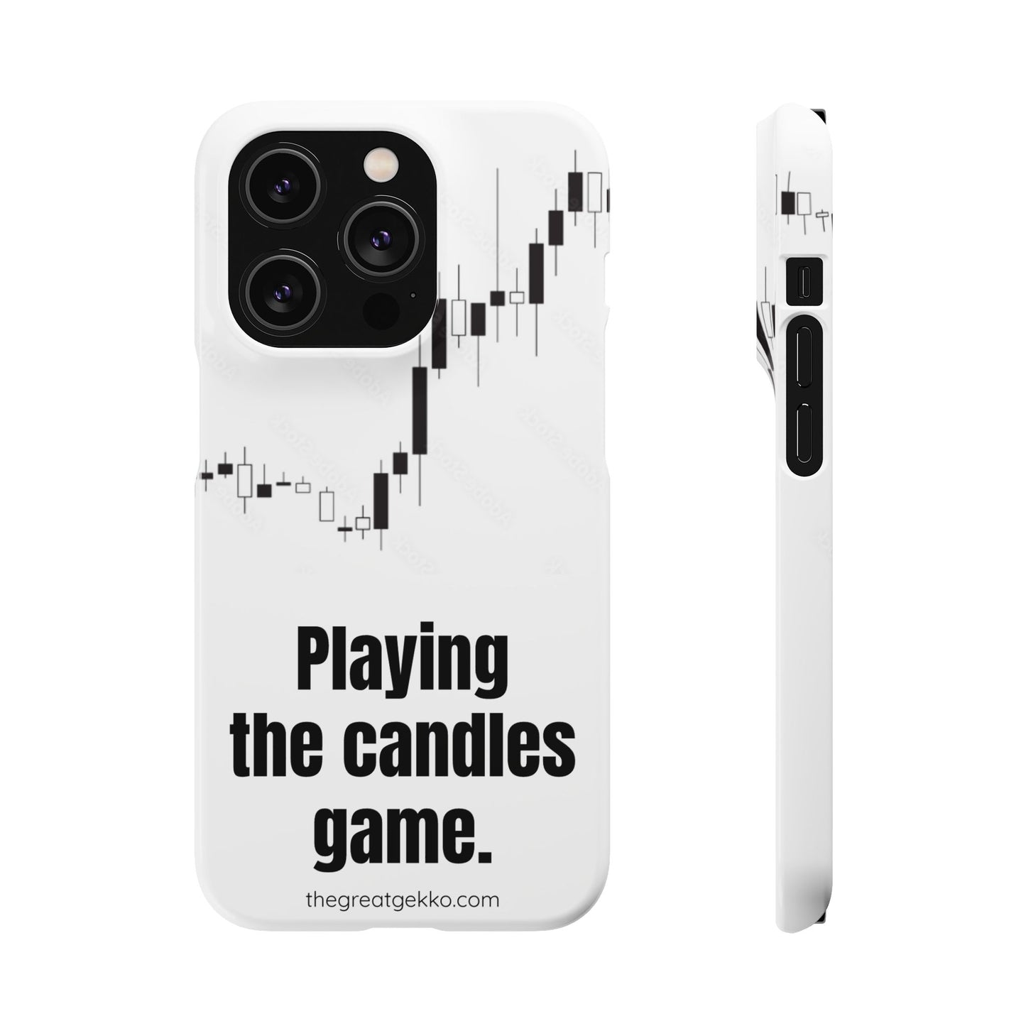"Playing the Candles Game" – Day Trader’s Ultimate Phone Case