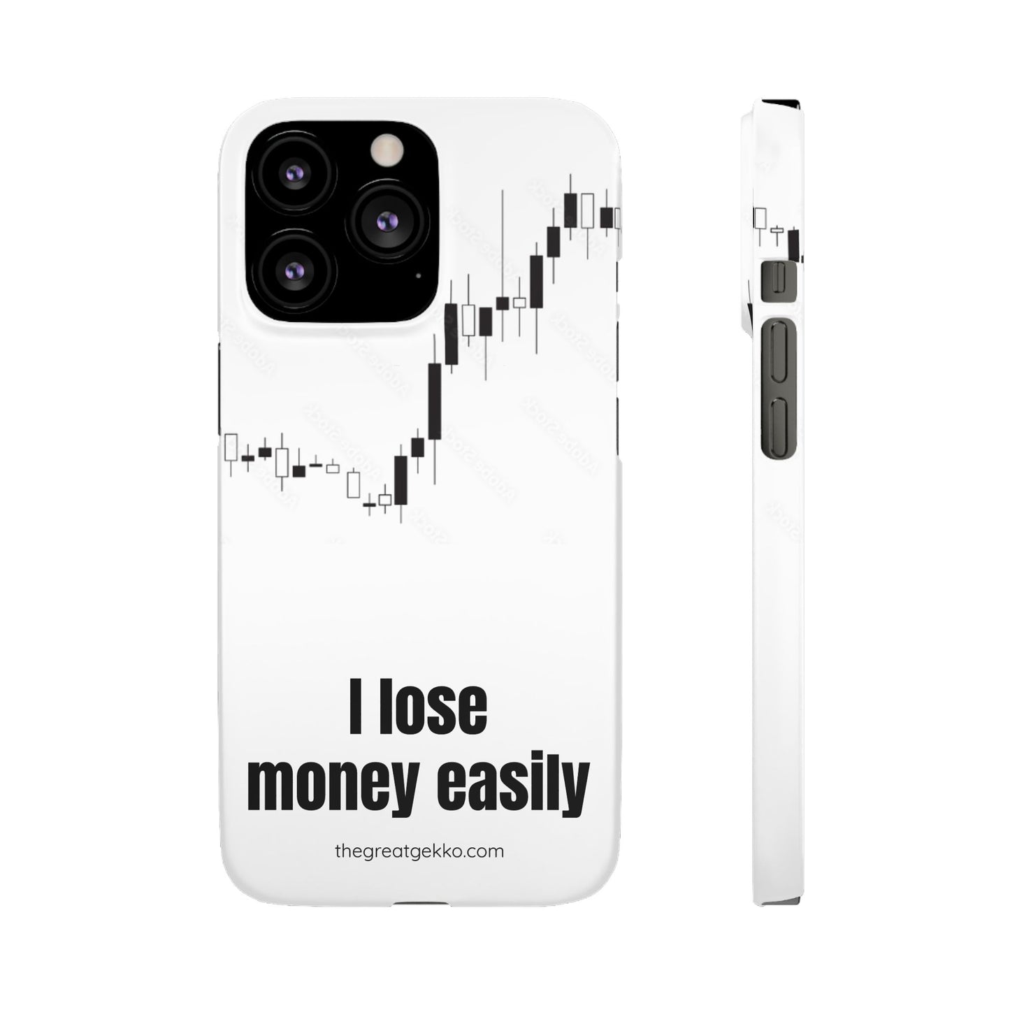 "I Lose Money Easily" – Trader's Emotional Support Phone Case