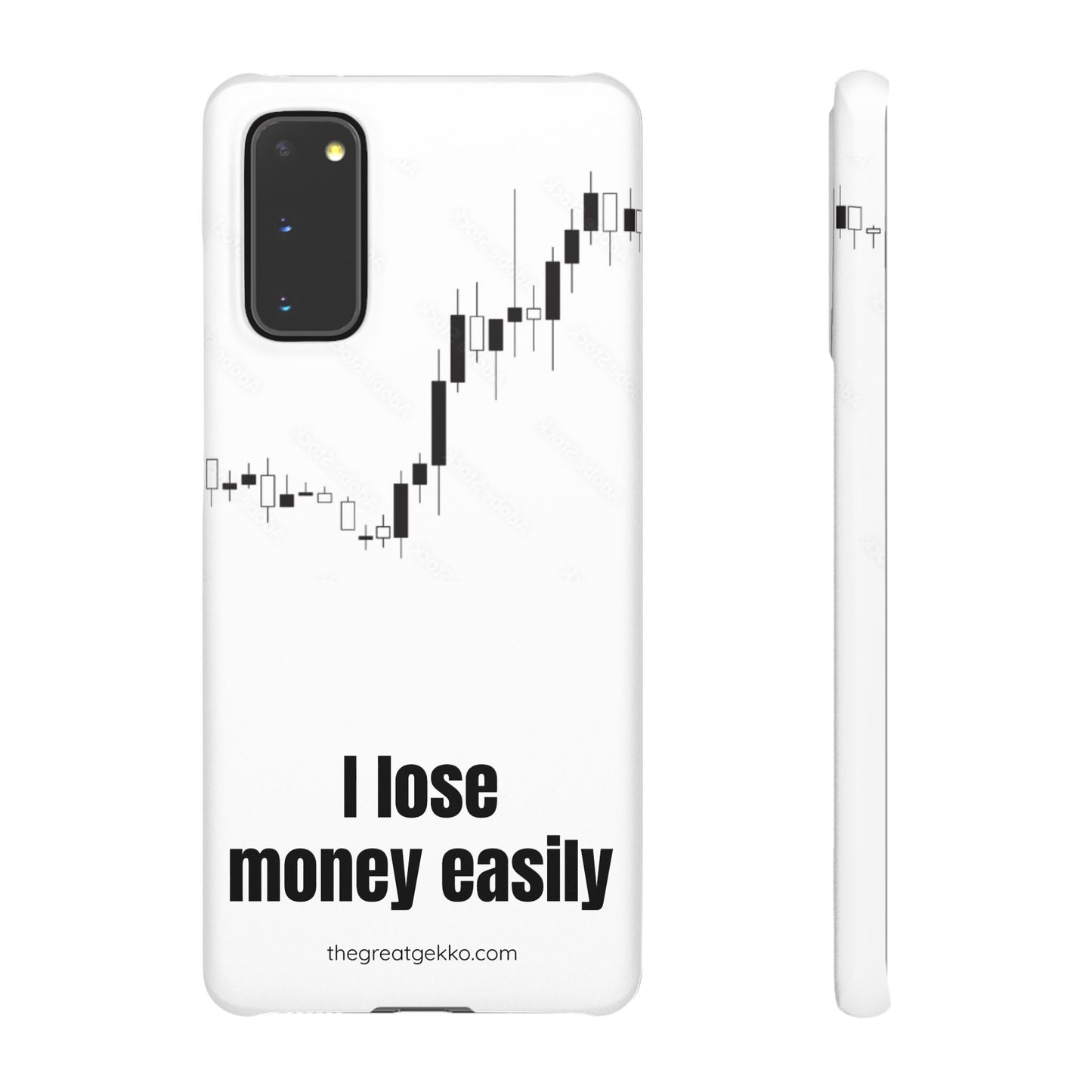 "I Lose Money Easily" – Trader's Emotional Support Phone Case