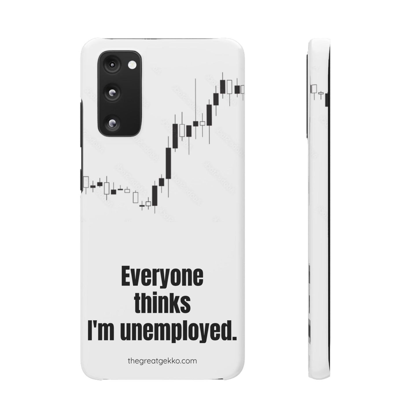 "Everyone Thinks I'm Unemployed" – Work-from-Home Hustler Phone Case