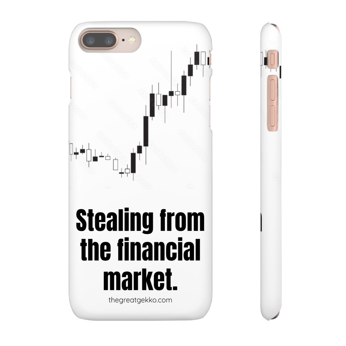 "Stealing from the Financial Market" – High-Risk Trader Phone Case