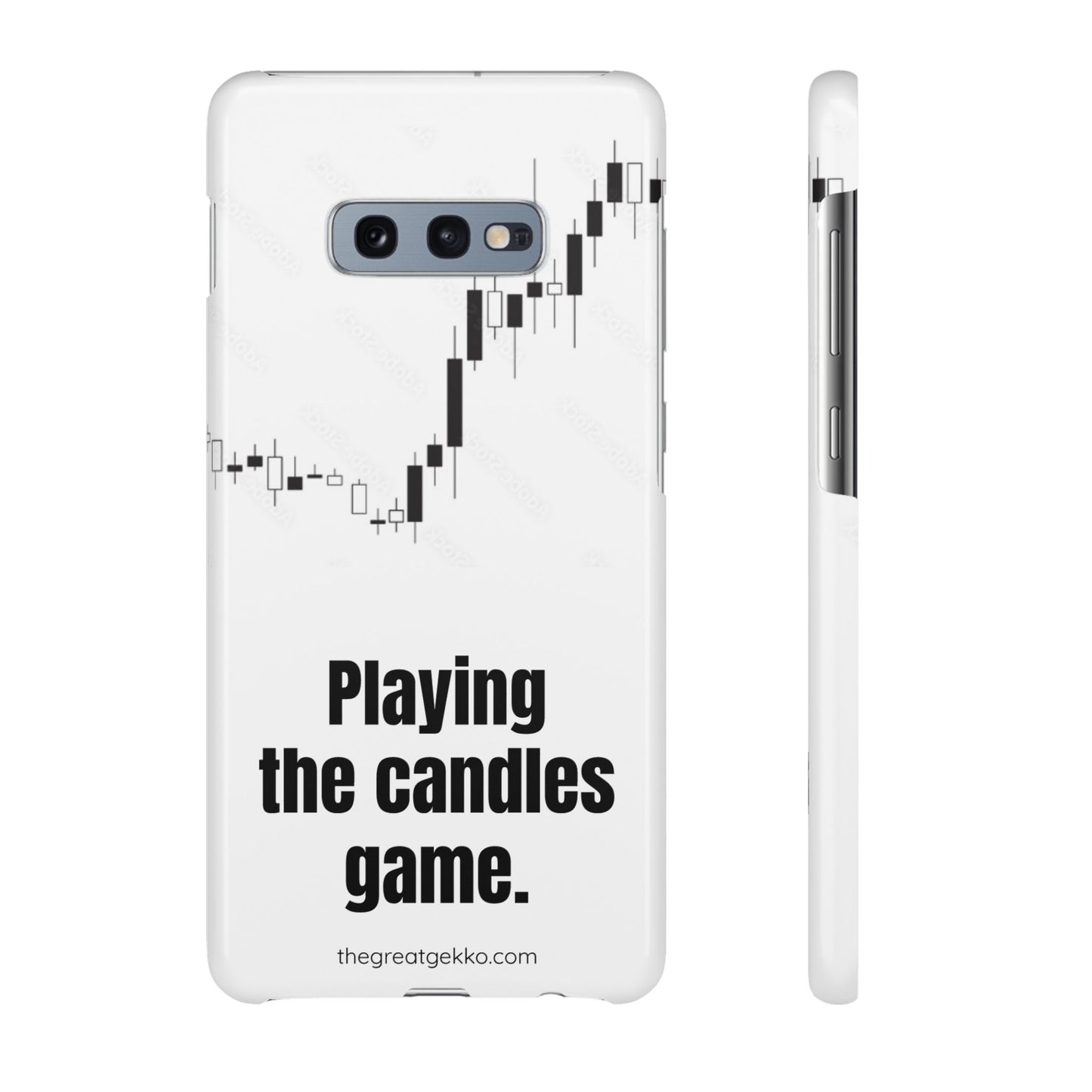 "Playing the Candles Game" – Day Trader’s Ultimate Phone Case