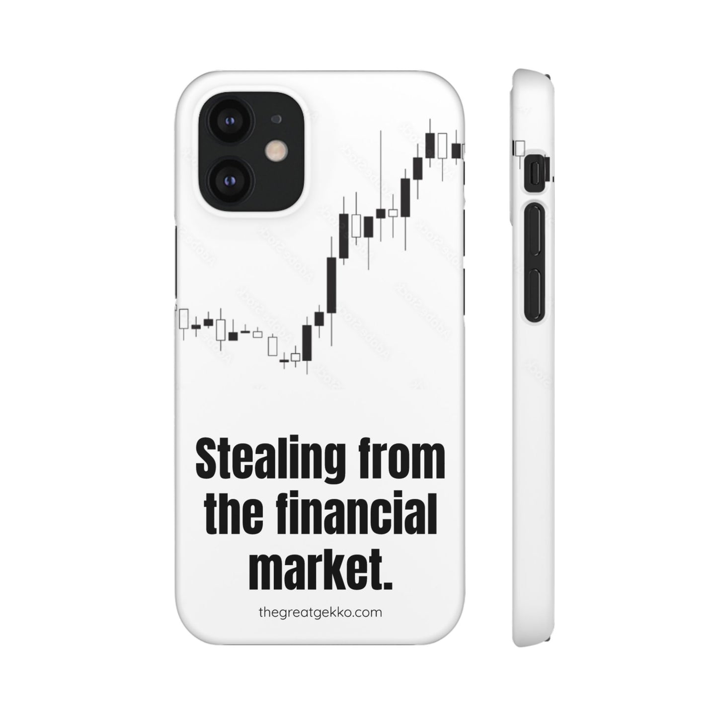 "Stealing from the Financial Market" – High-Risk Trader Phone Case
