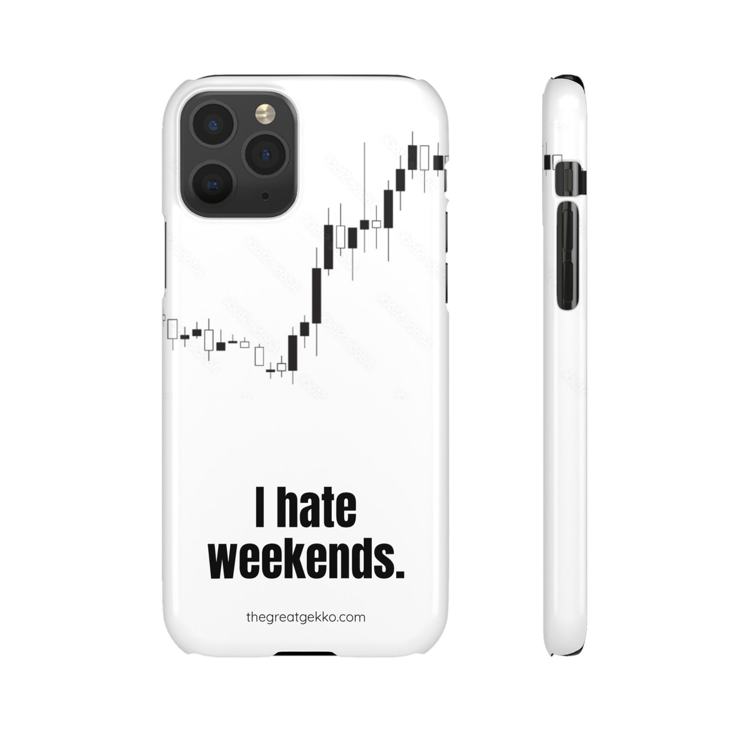 "I Hate Weekends" – Stock Market Addict's Phone Case