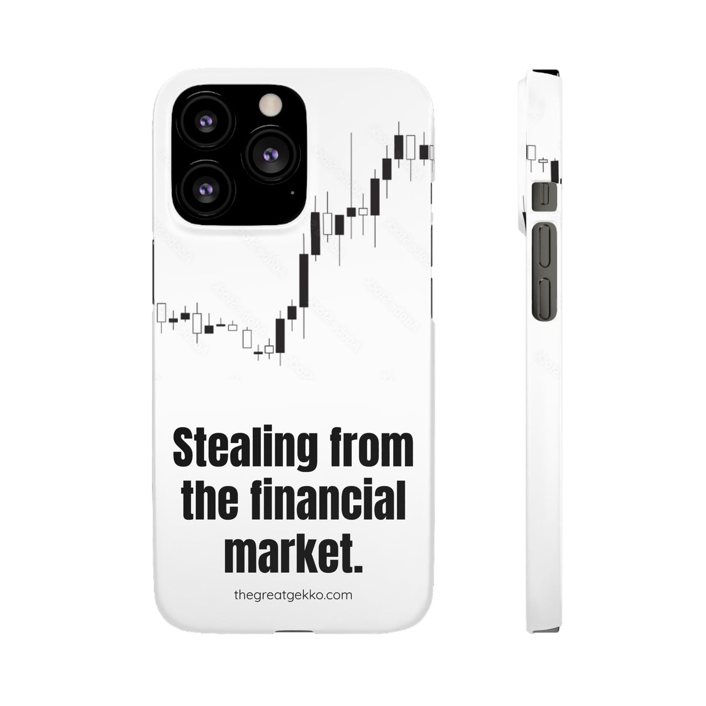 "Stealing from the Financial Market" – High-Risk Trader Phone Case