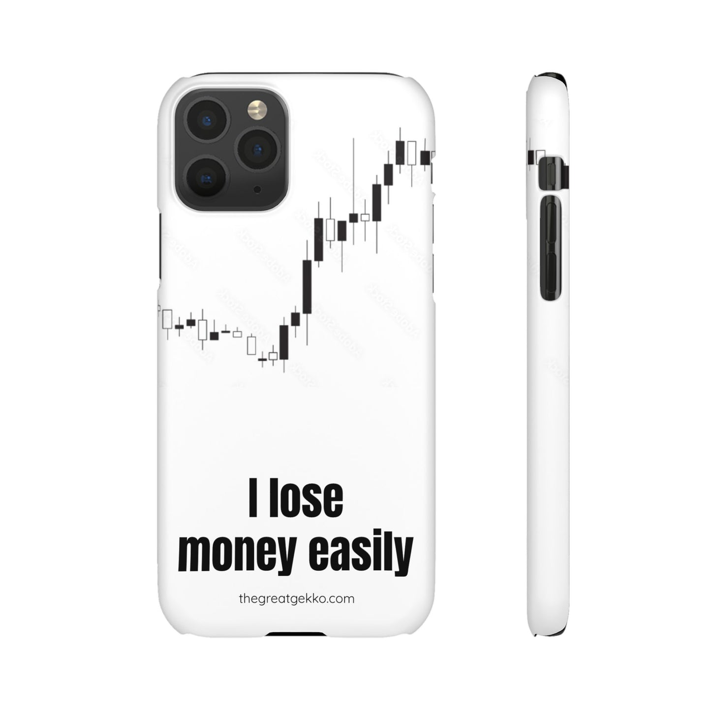 "I Lose Money Easily" – Trader's Emotional Support Phone Case