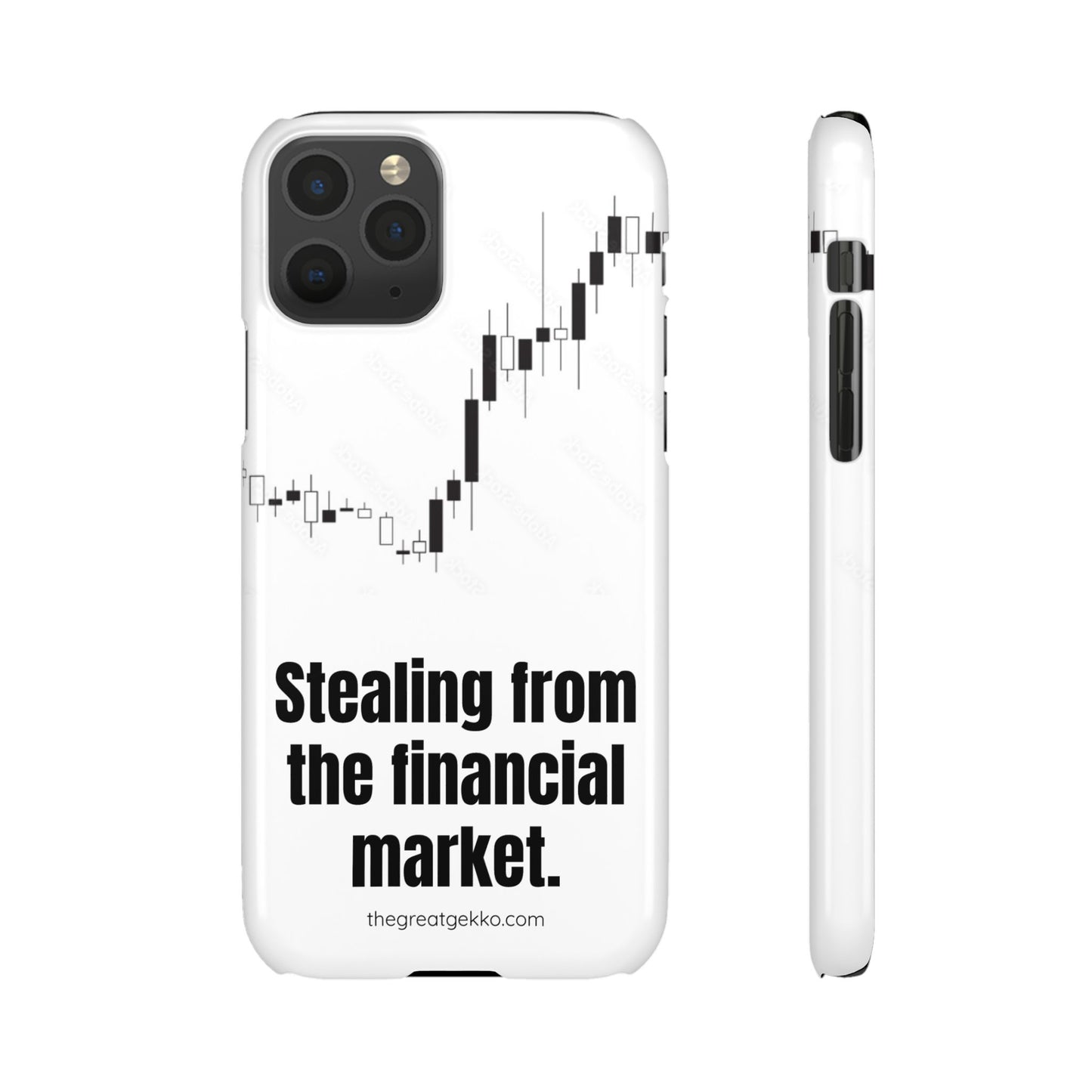 "Stealing from the Financial Market" – High-Risk Trader Phone Case