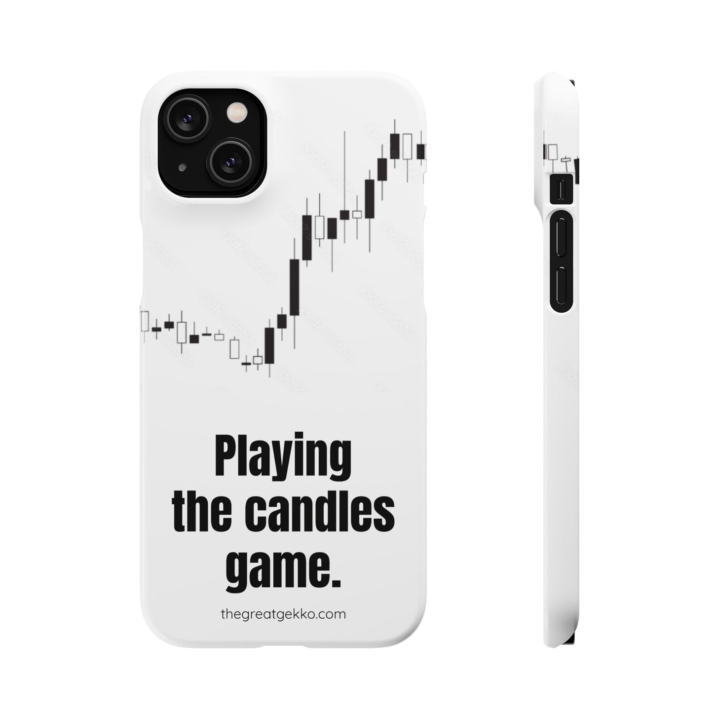 "Playing the Candles Game" – Day Trader’s Ultimate Phone Case