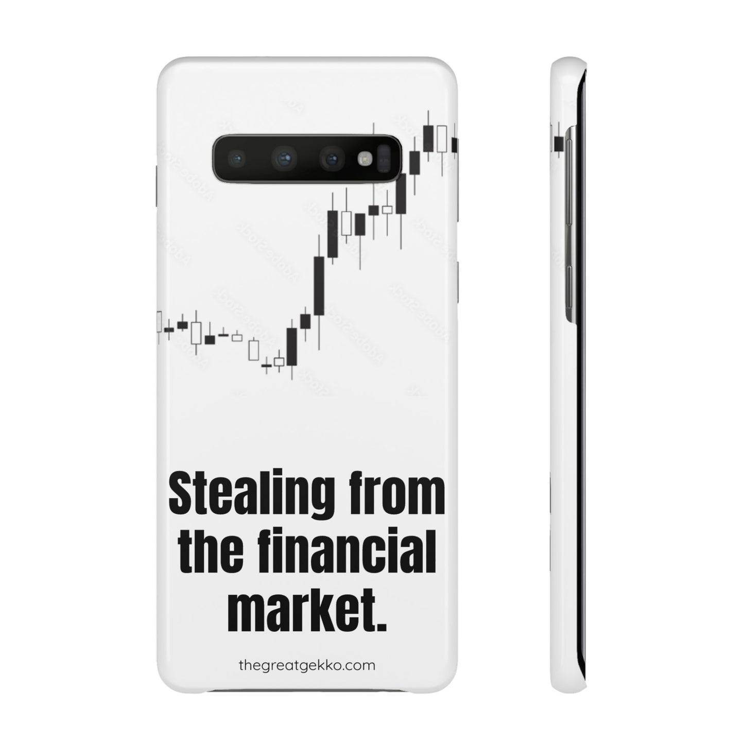 "Stealing from the Financial Market" – High-Risk Trader Phone Case