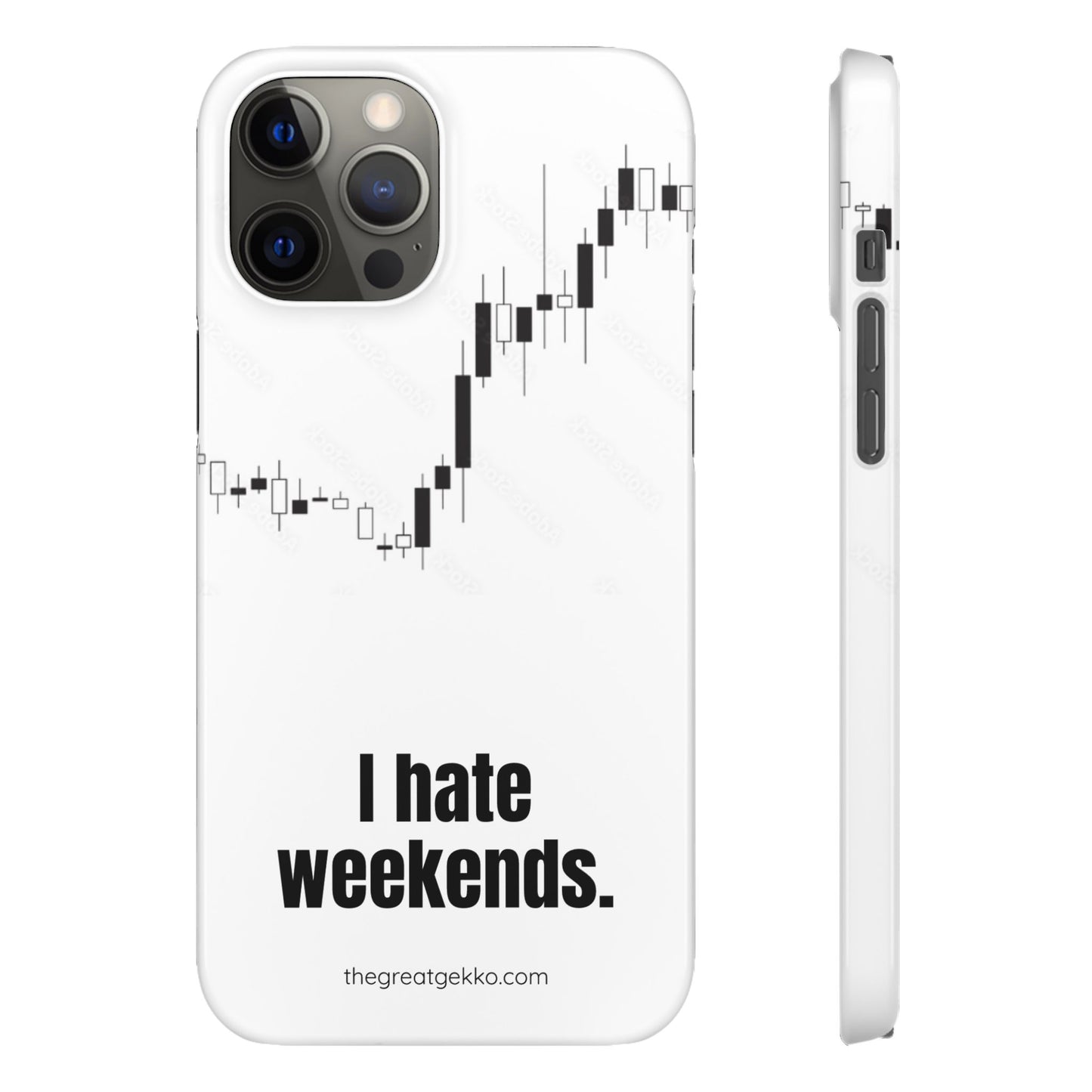 "I Hate Weekends" – Stock Market Addict's Phone Case